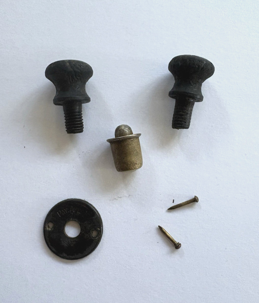 Vintage Sonora PHONOGRAPH part - 2 Cabinet Door Knobs with Latch