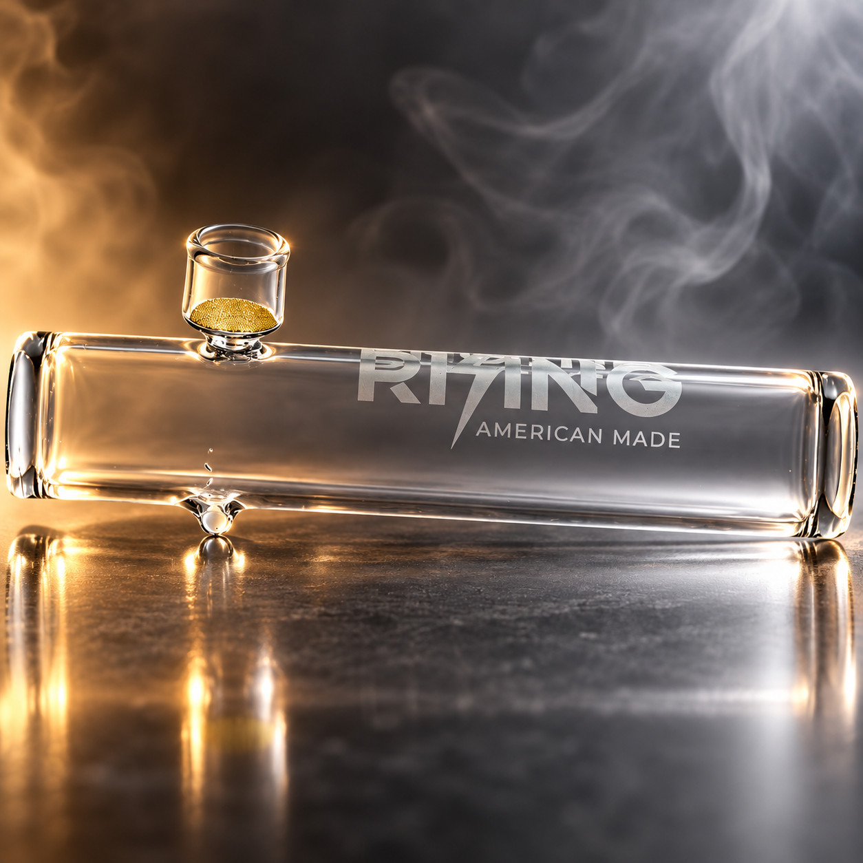 Phoenix Rising Steamroller Pipe | Wide Chamber | Clear | 7.5