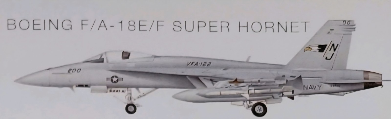F-18 F 18 F18 Picture Original Aircraft Article Vtg Sheet   