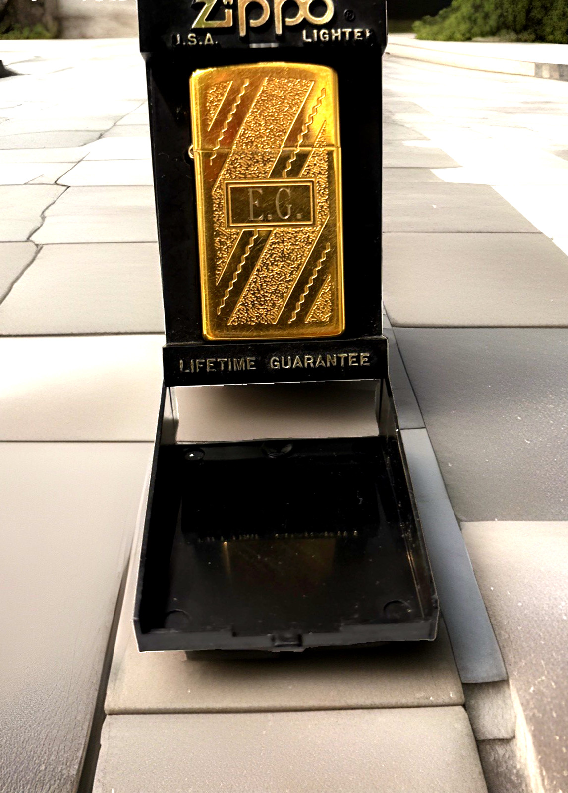 Vintage 80’s Zippo Gold Tone Slim Lighter Vintage 80’s Zippo Gold Tone Slim Lighter
