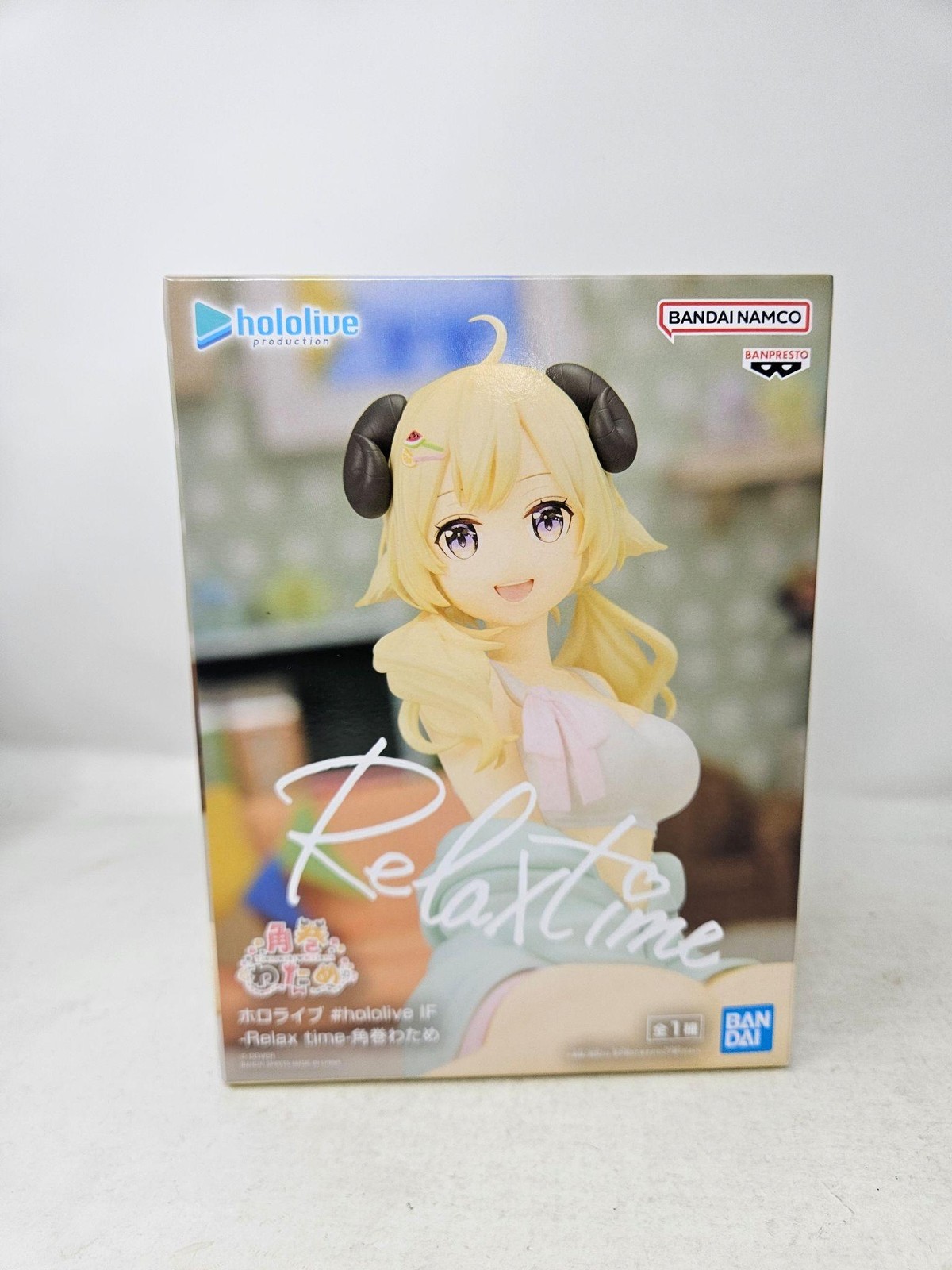 BANPRESTO Hololive IF Relax Time Tsunomaki Watame Anime PVC Figure New Boxed