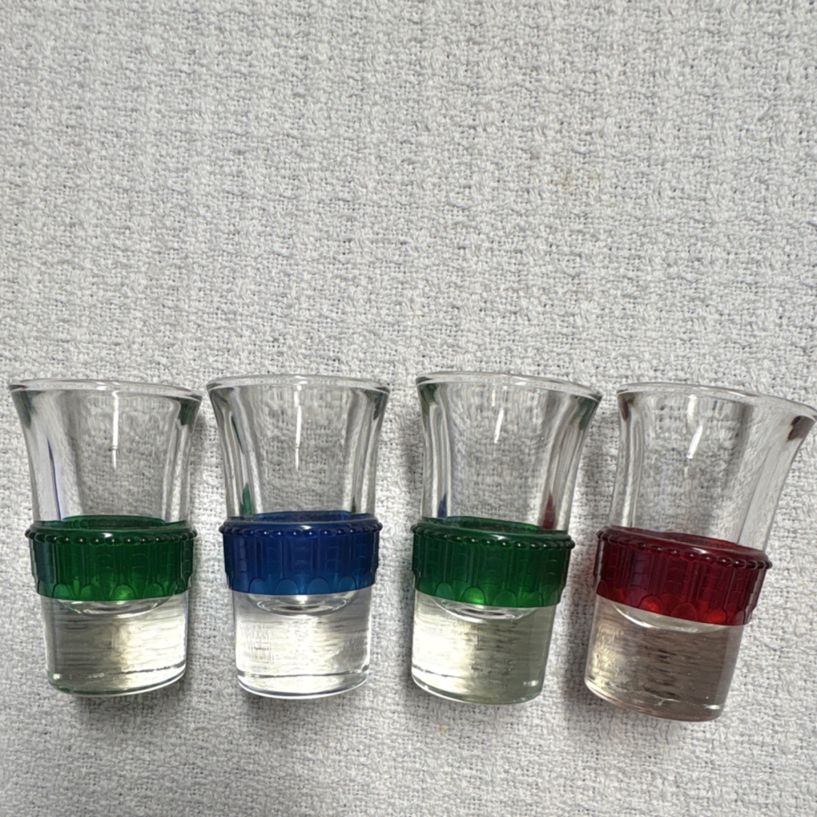 TSING TAO BLADE RUNNER  STAR TREK VOUGER 4 Shot Glasses celluloid bands MCM 