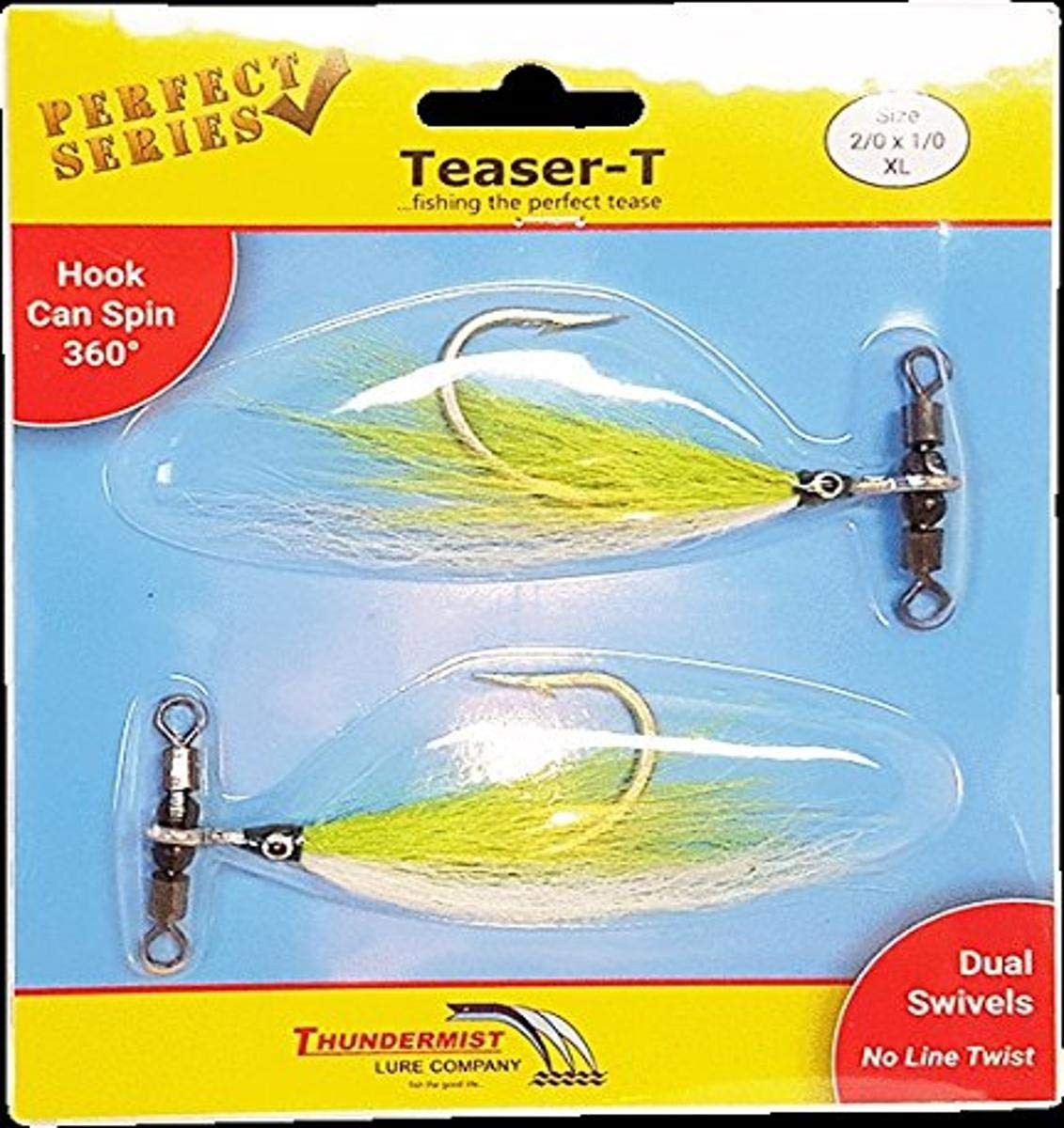 Thundermist Lure Company CW Teaser T Fishing Terminal Tackle Black 100 lbs 0X1 Thundermist Lure Company CW Teaser T Fishing Terminal Tackle Black 100 lbs 0X1