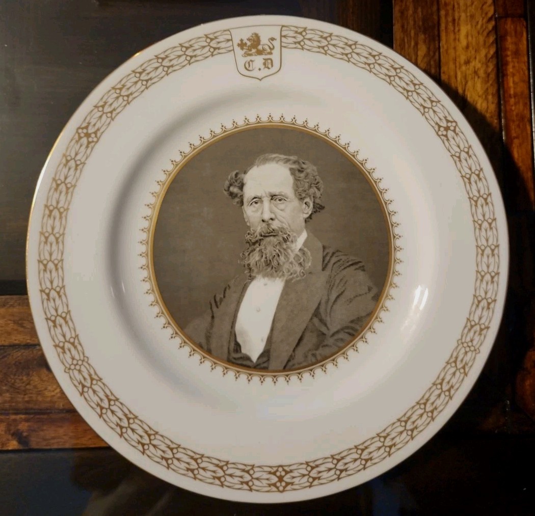 SPODE Charles Dickens Plate 1870 1970 Limited Edition #2742 Bone China England