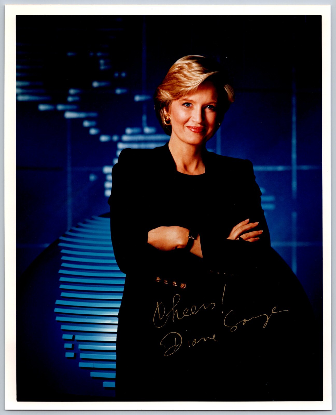 Diane Sawyer Hand Signed 8 x 10 Inch Photo