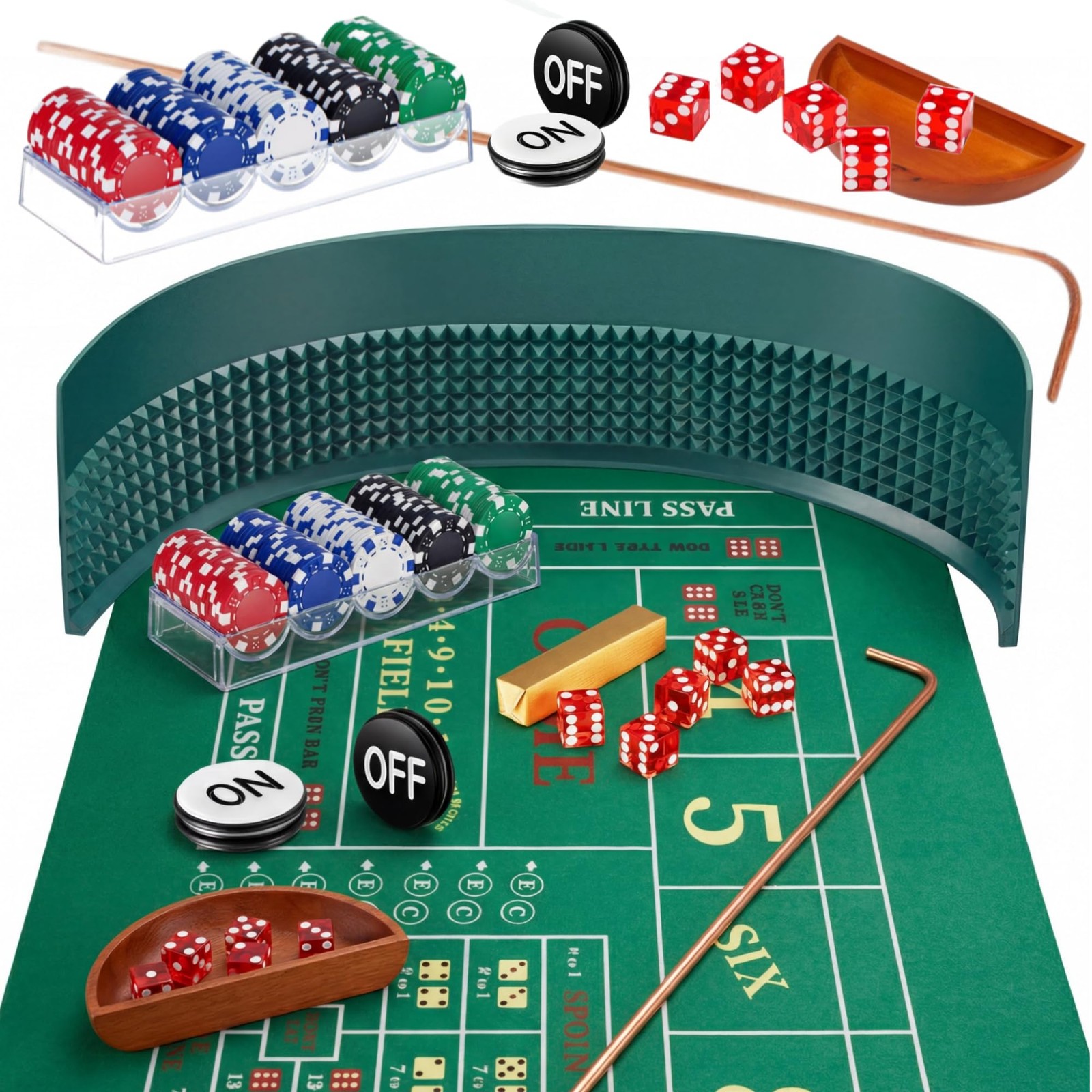 Craps Tabletop Game Set 70x35\