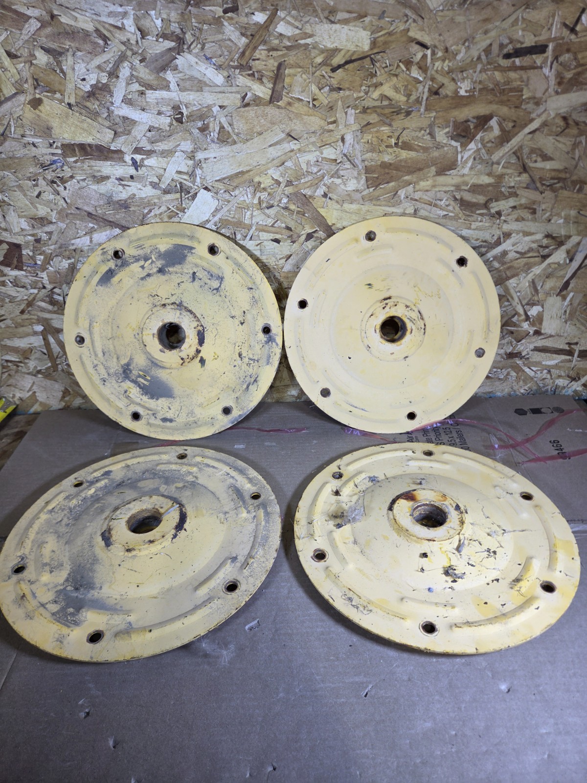 Lot of 4 Airport Runway Taxiway Light Base Plates 12” Airfield Aviation Heavy...