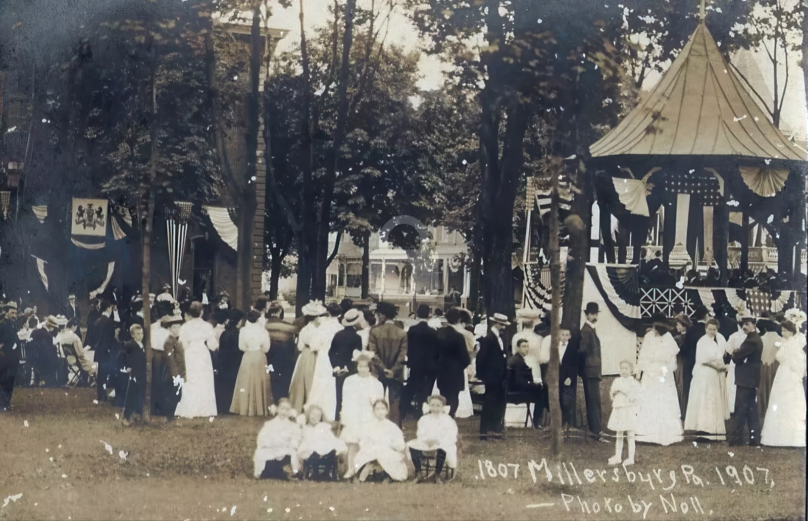 1807 - 1907 Centennial Park Millersburg PA Pennsylvania RPPC Photo Postcard COPY 1807 - 1907 Centennial Park Millersburg PA Pennsylvania RPPC Photo Postcard COPY