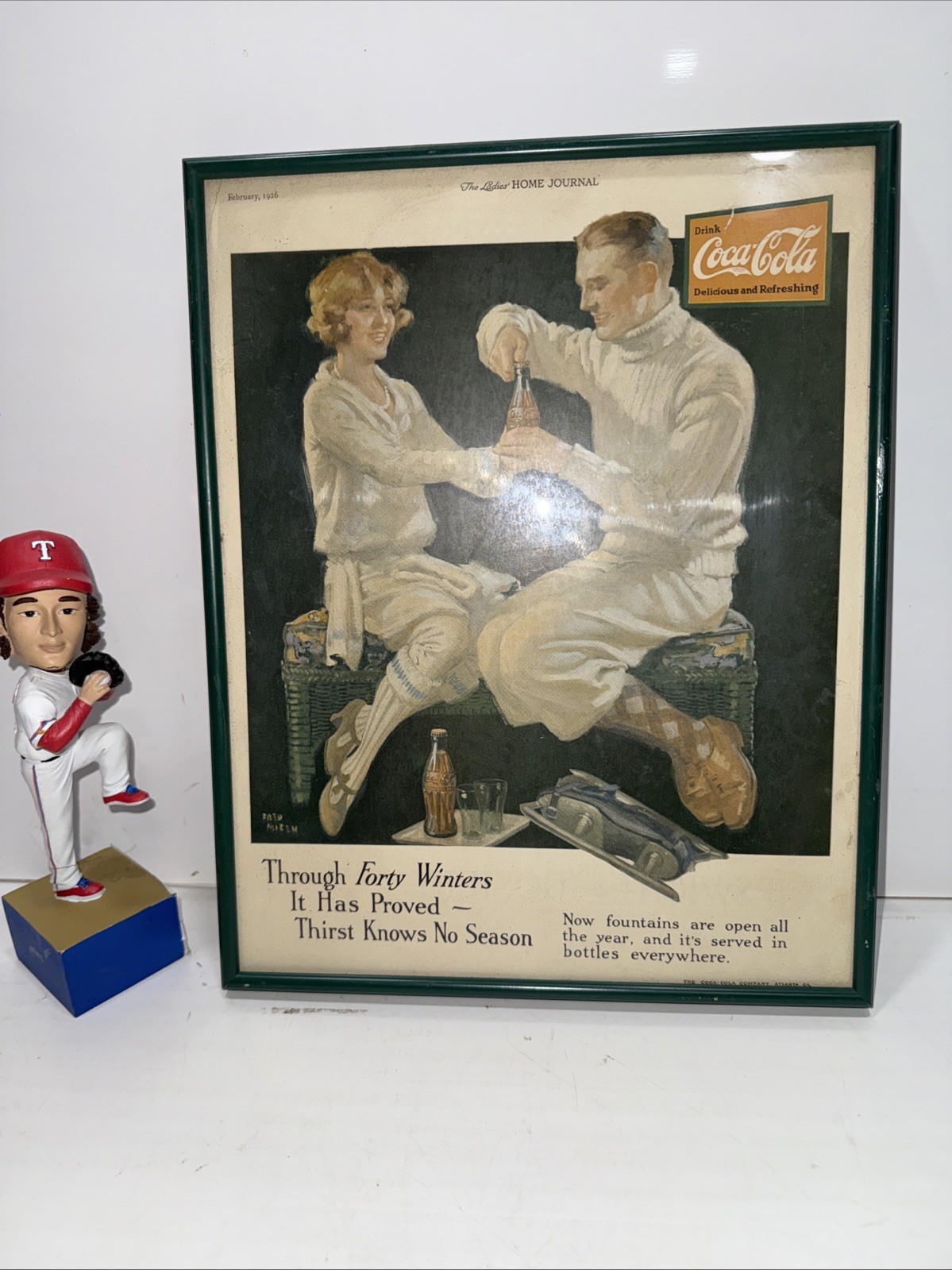 Frame Coca-Cola Advertisement from The Saturday Evening Post  Feb  1926  Vintage