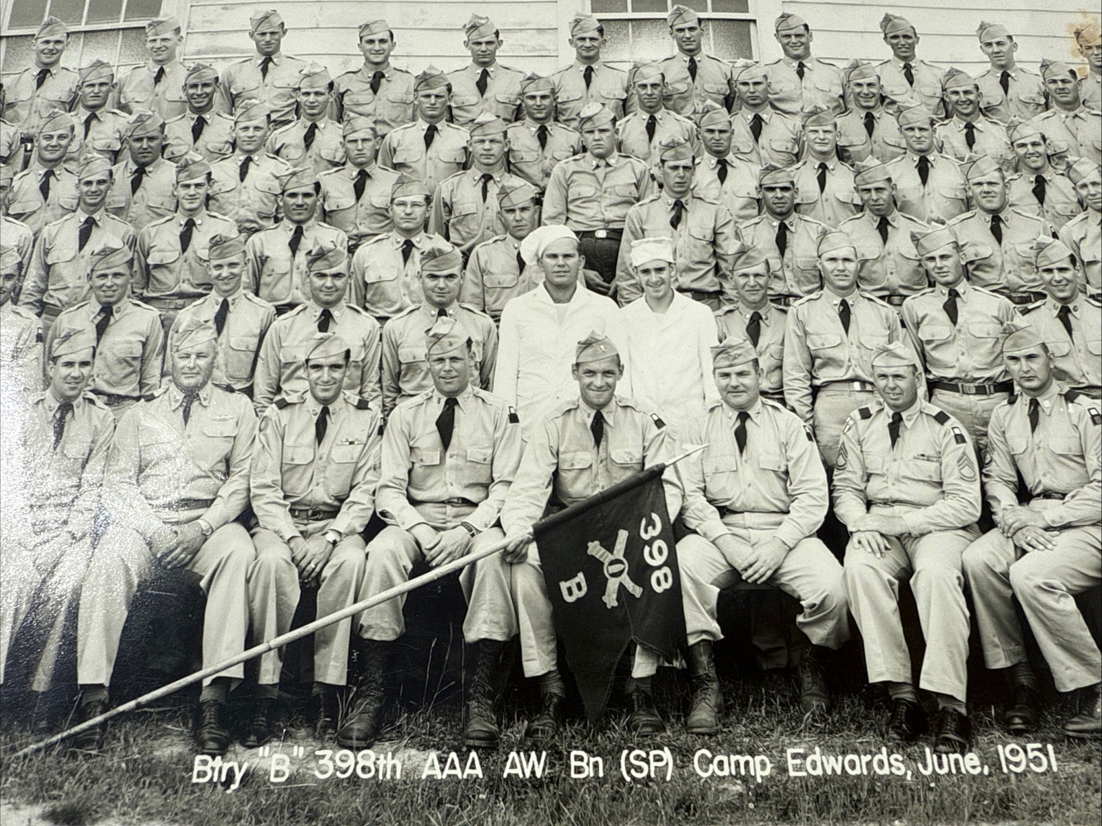 Original 1951 Btry.”B” 398th AAA AW BN (S P) Camp Edwards Panoramic Photograph