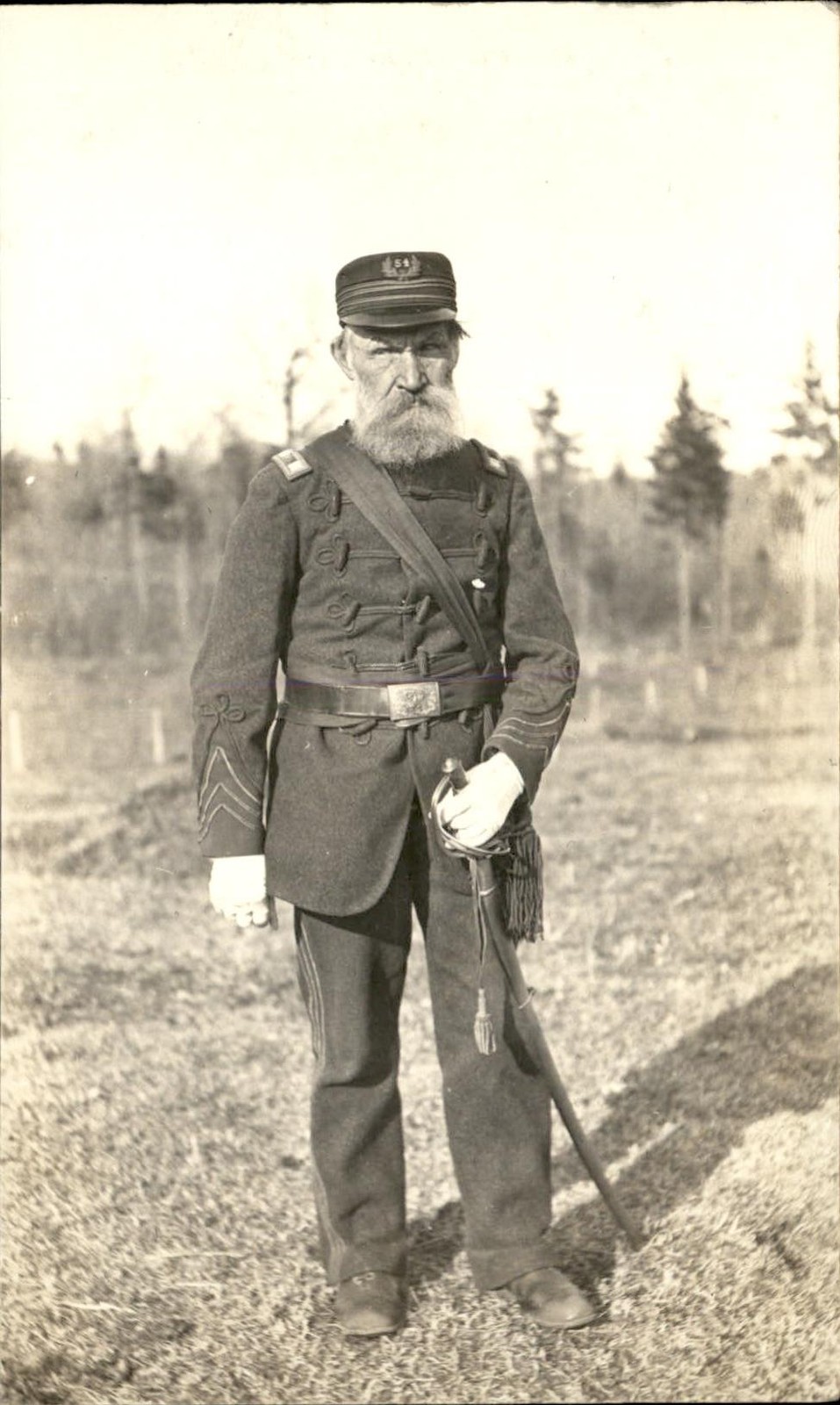Civil War veteran in uniform JOHN AUDORFF c1900s-10s Real Photo Postcard bhn