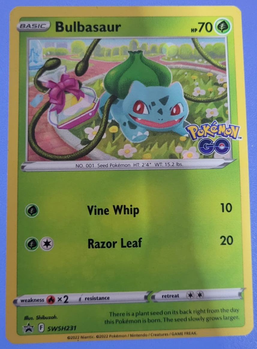 Pokemon TVG Bulbasaur Swsh231 Swsh: Sword & Shield Promo Cards Holo Pokemon TVG Bulbasaur Swsh231 Swsh: Sword & Shield Promo Cards Holo