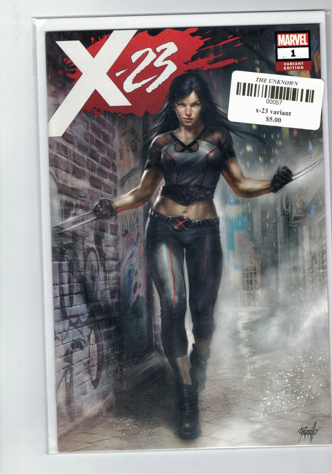 X-23 #1 Variant Cover Lucio Parrillo Marvel 2018 Unknown Comics Exclusive NM
