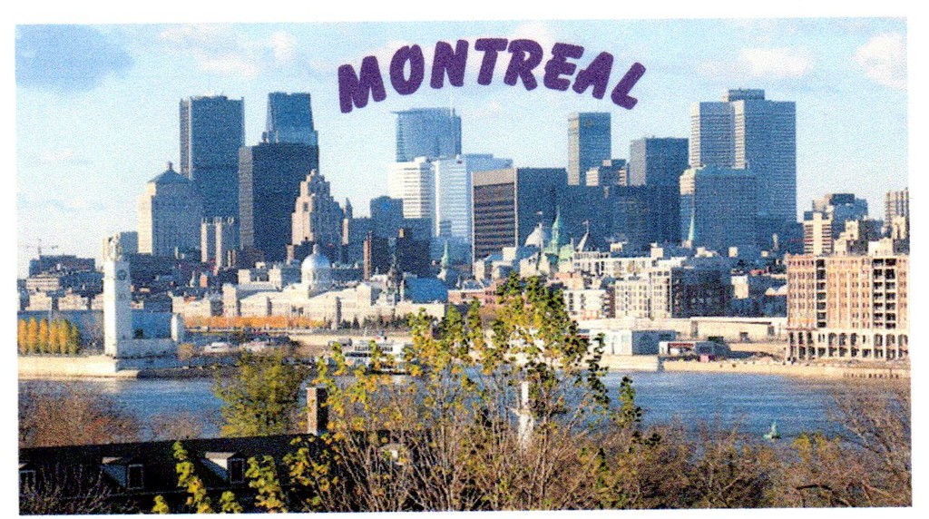 MONTREAL SKYLINE FRIDGE MAGNET 3.5\