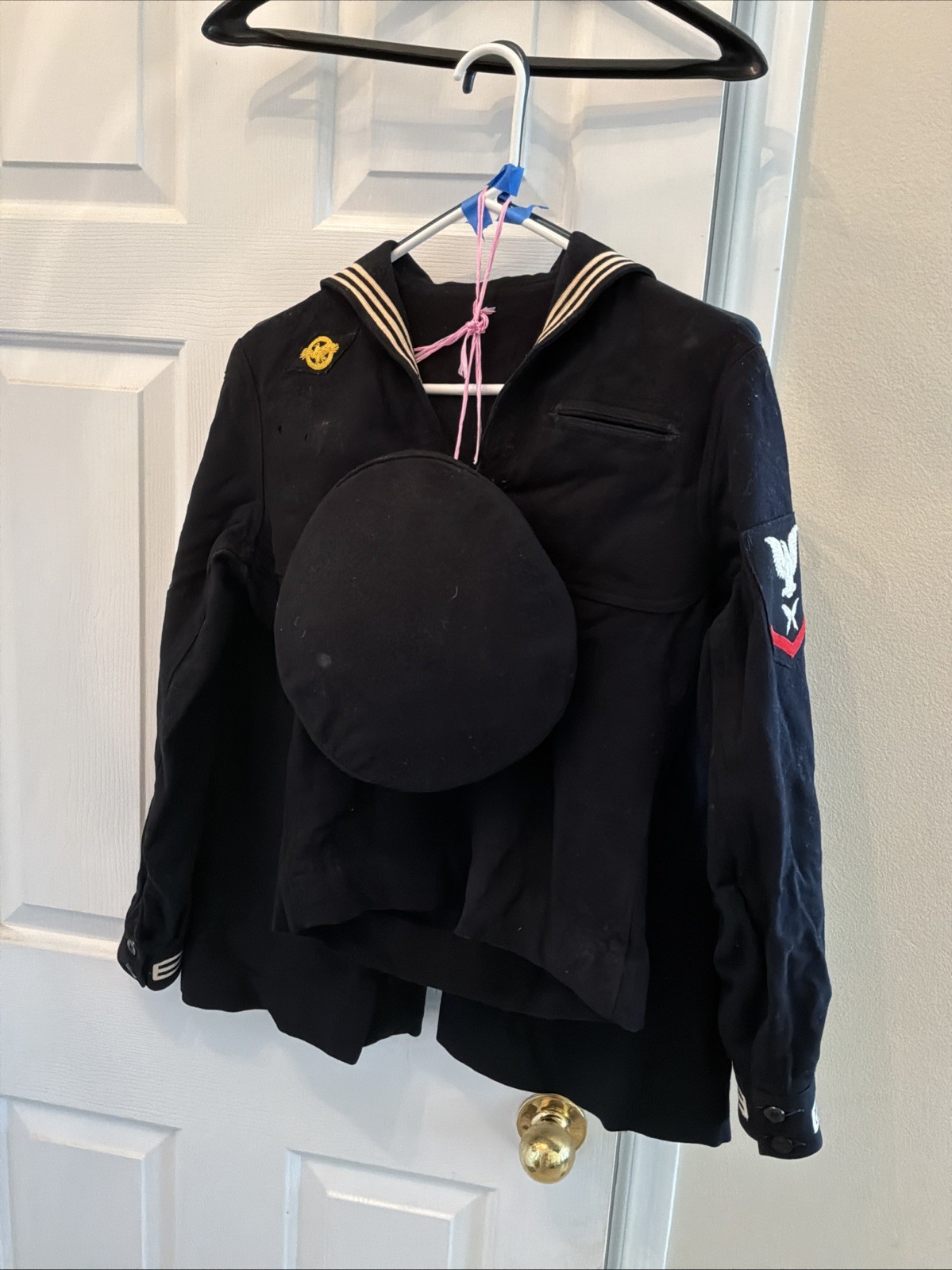 Vintage Sailor Uniform. U.S, NAVY. MEN’s Pants, Top, Hat.