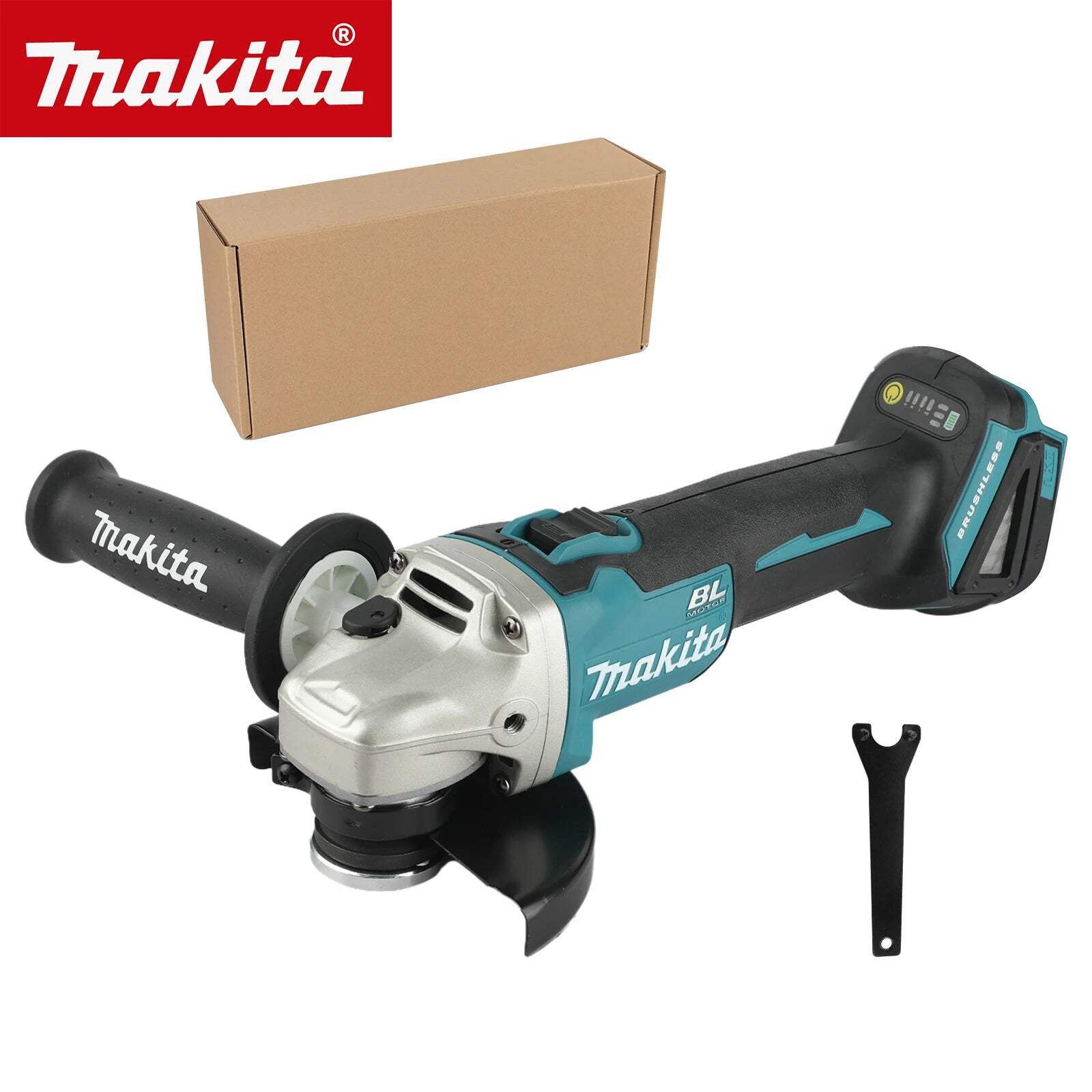 Makita DGA504 18V Brushless Lithium Electric Angle Grinder Rechargeable Polishin