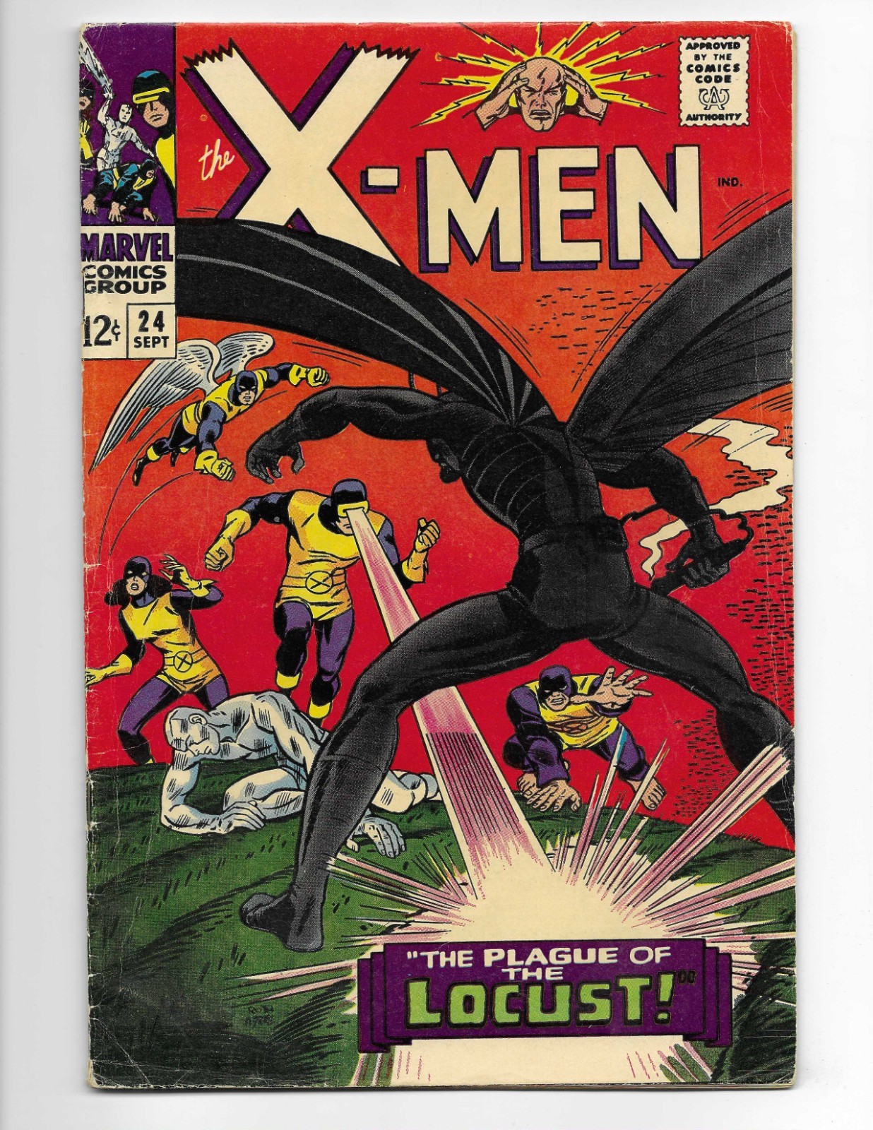 X-Men 24 1966 Marvel Comics VG+ 4.5 1st App Locust Cyclops Beast Iceman