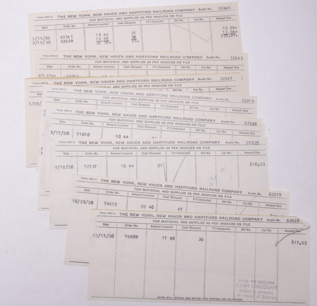 1930 Lamson Goodnow New York New Haven Hartford Railroad Ephemera L879C