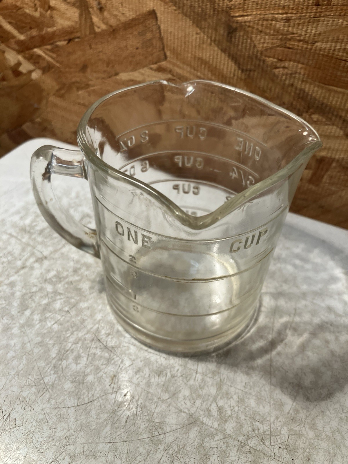 Antique Hazel Atlas 3 Spout Measuring Cup 