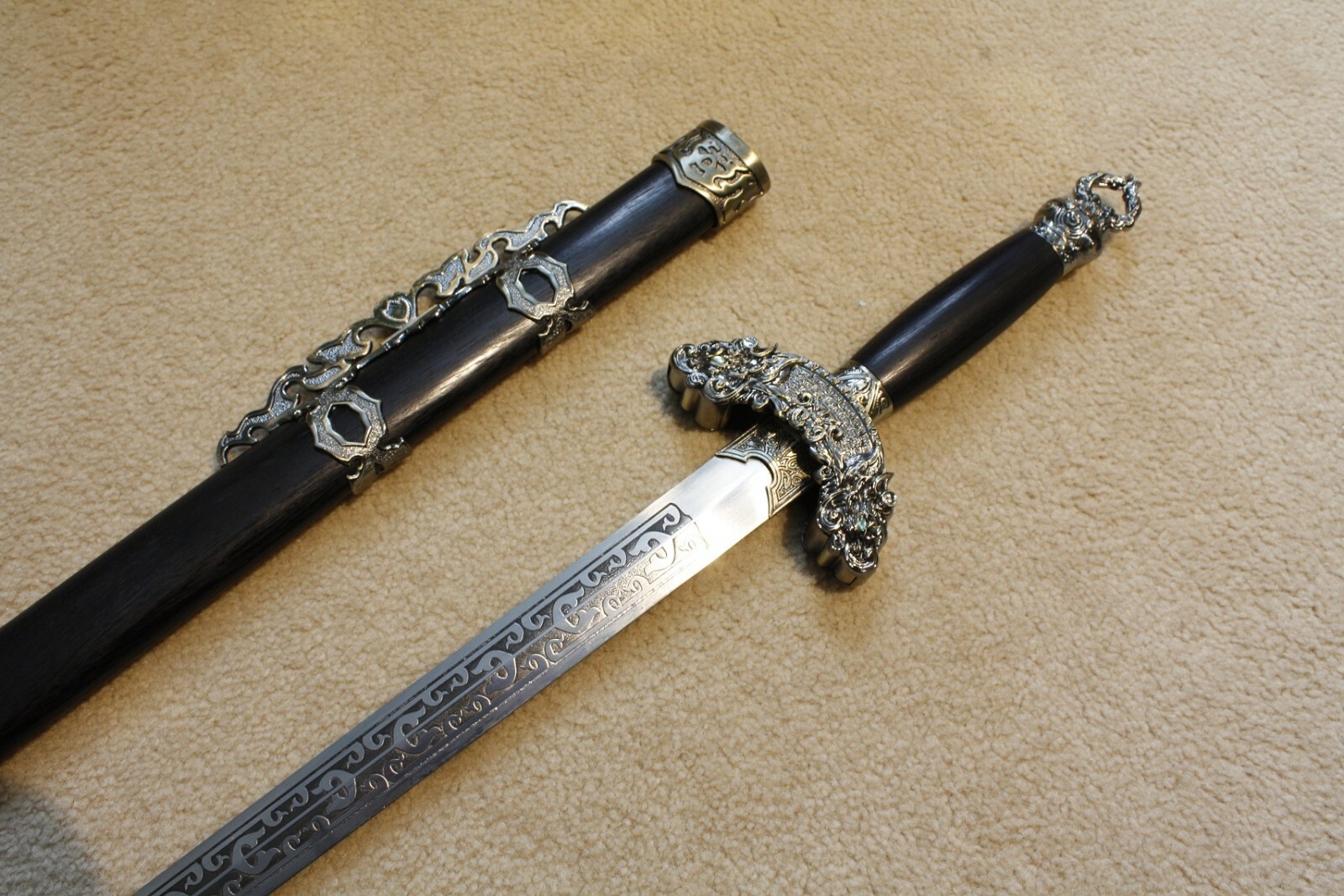S4400 CROUCHING TIGER HIDDEN DRAGON GREEN DESTINY STEEL SWORD CHOW YUN FAT 41\