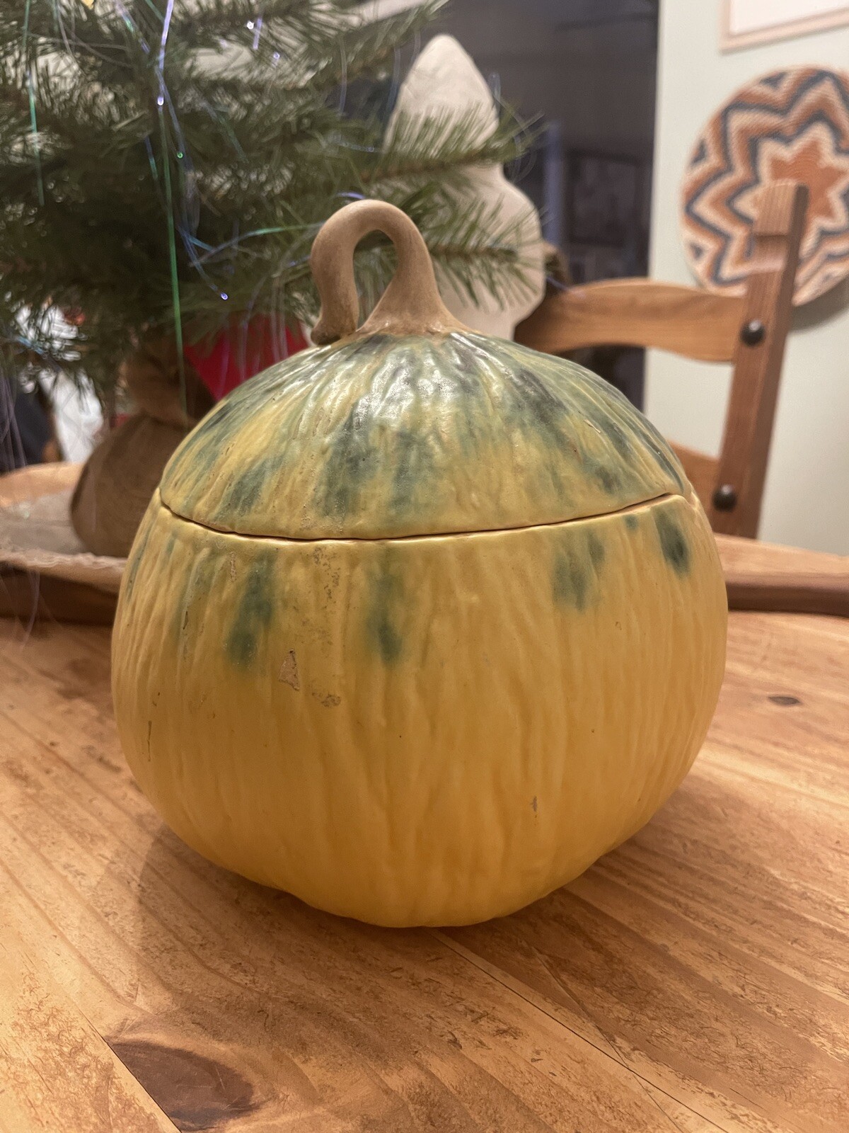 RARE Vintage Patricia Garrett Yellow Squash Tureen & Lid  EVC 1997