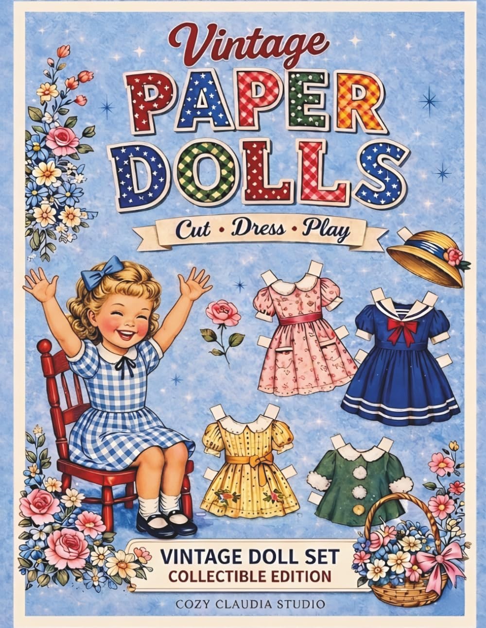 Vintage papel dolls: Cut, Dress & Play • Paper Dolls Book • Vintage Outfits • Fo Vintage papel dolls: Cut, Dress & Play • Paper Dolls Book • Vintage Outfits • Fo