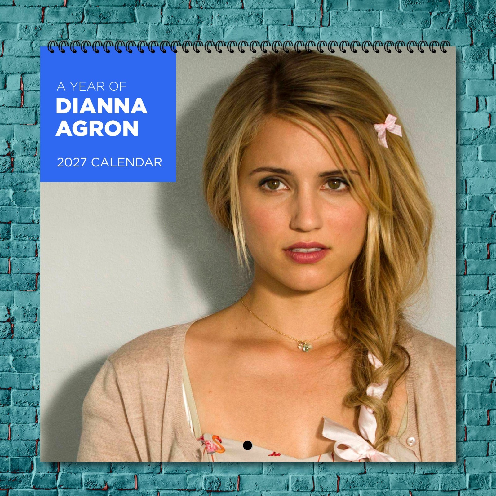 Dianna Agron  2027 Wall Calendar 12 Month Celebrity Photo Fan Collectible