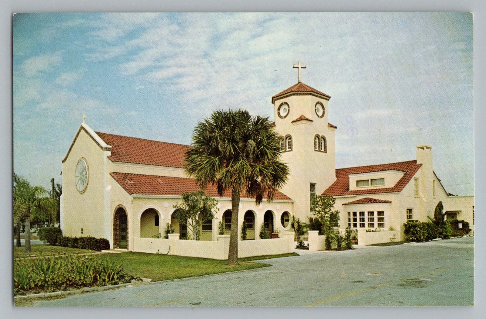 Madeira Beach Florida FL Church By The Sea Chrome Postcard 1979