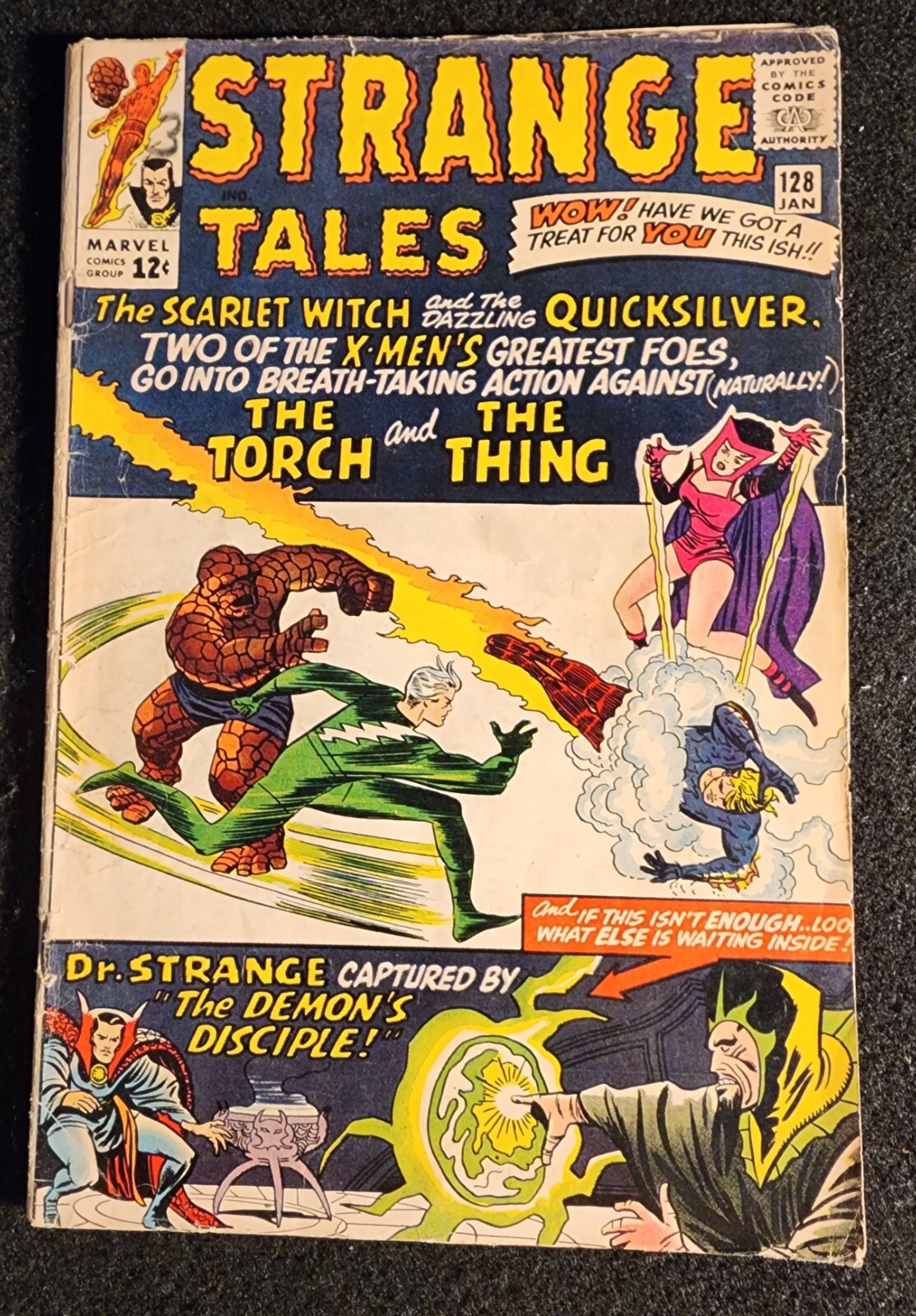 Strange Tales #128 (Marvel 1965) Jack Kirby Scarlet Witch