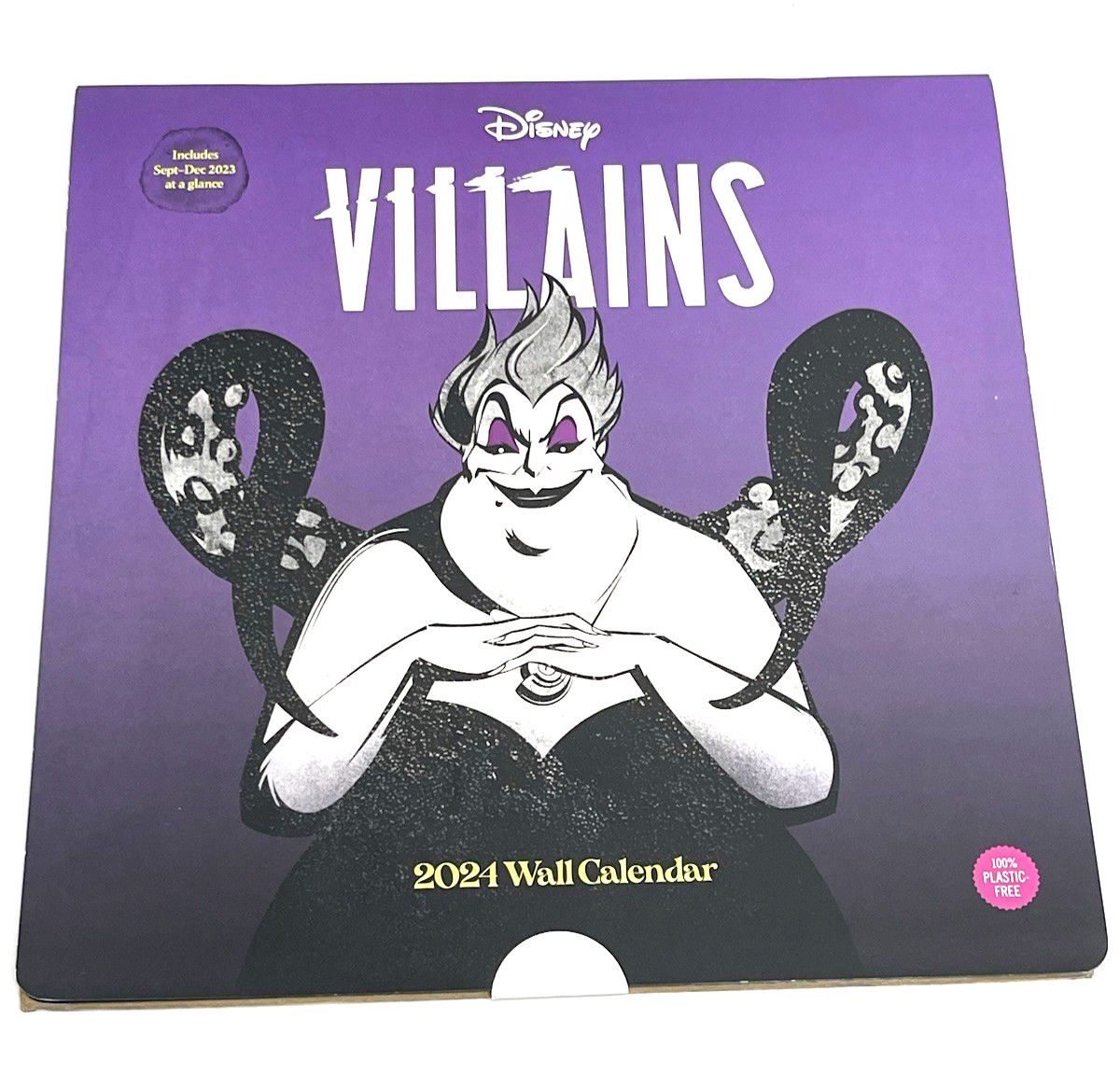Disney Villains 2024 Wall Calendar, 12\'\' X 12\'\', 16-Month Pictorial Wall Decor