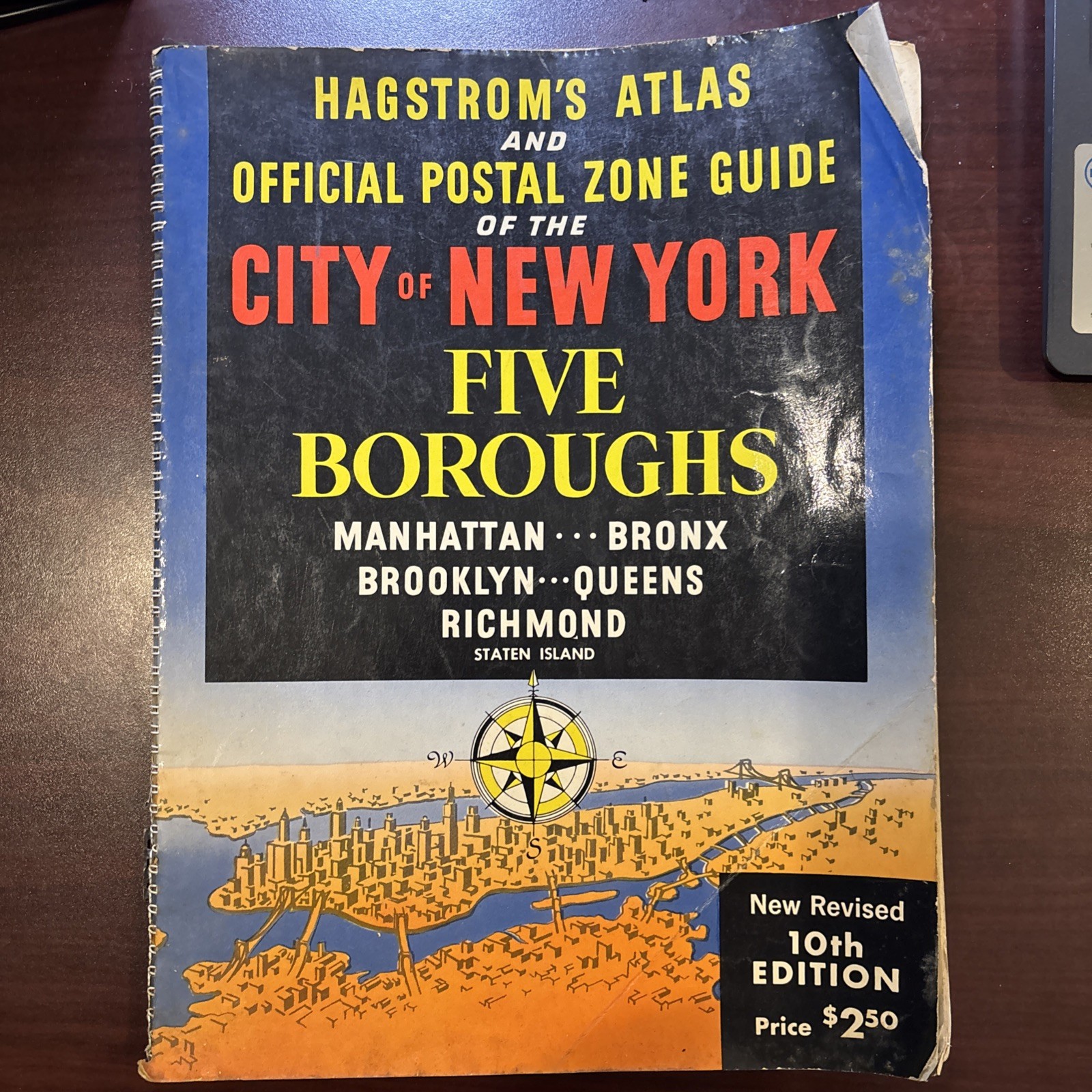 1961 Hagstrom’s Atlas City Of New York Five Boroughs 10th Edition