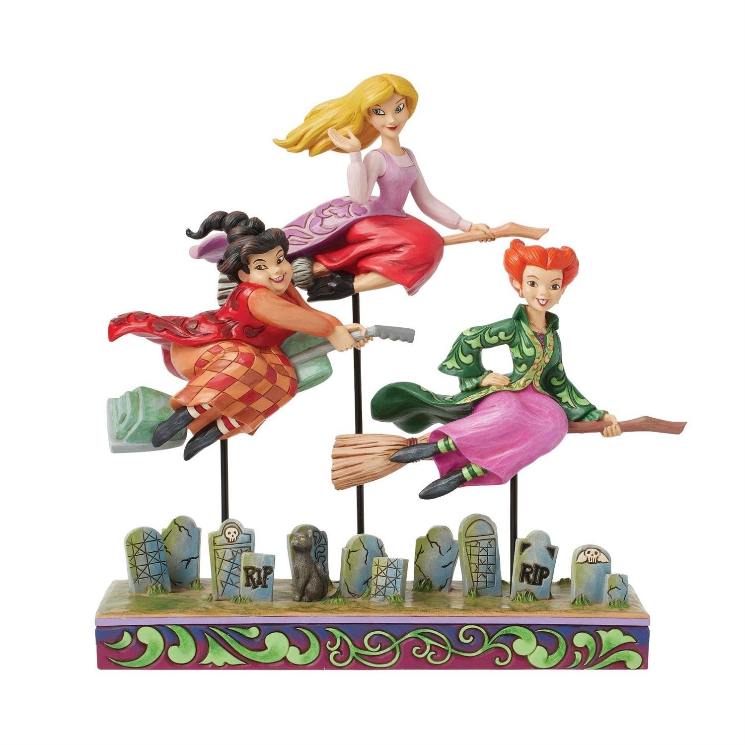 Jim Shore Disney Hocus Pocus SANDERSON SISTERS FLYING-COME WE FLY 6016591 NEW