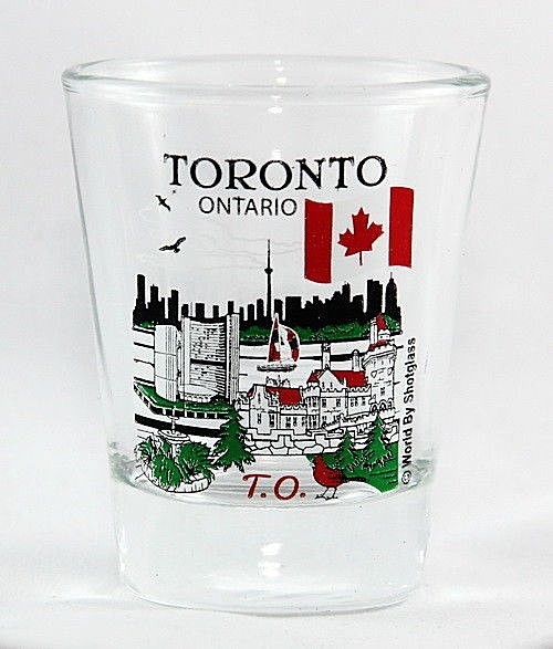 TORONTO ONTARIO CANADA GREAT CANADIAN CITIES COLLECTION SHOT GLASS SHOTGLASS