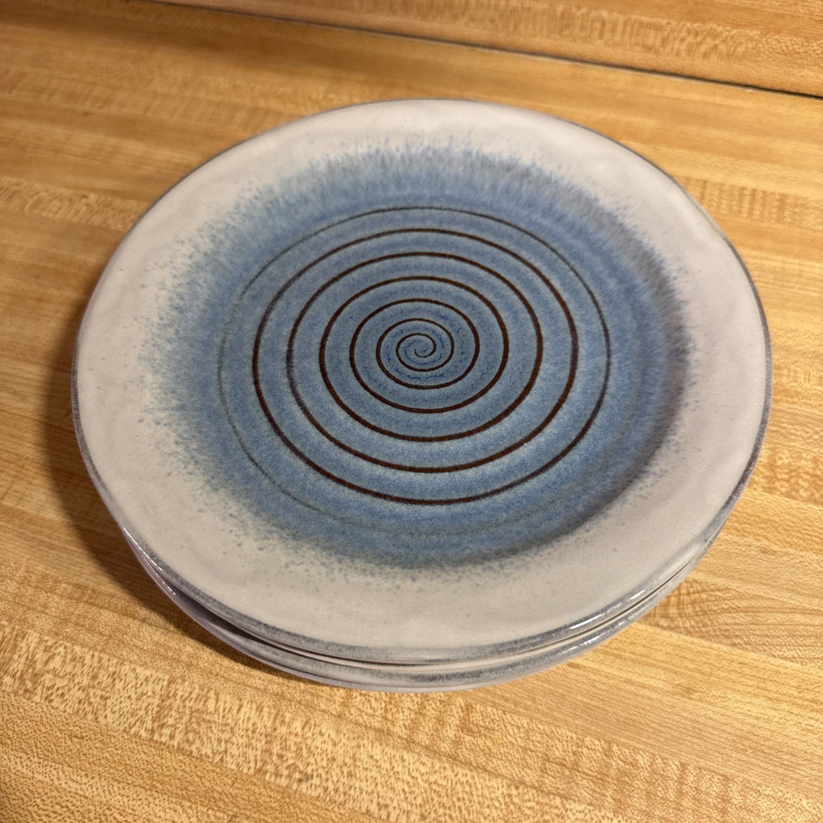 Sango Talia Dusk Blue Salad Plates 8.75” Set Of Four