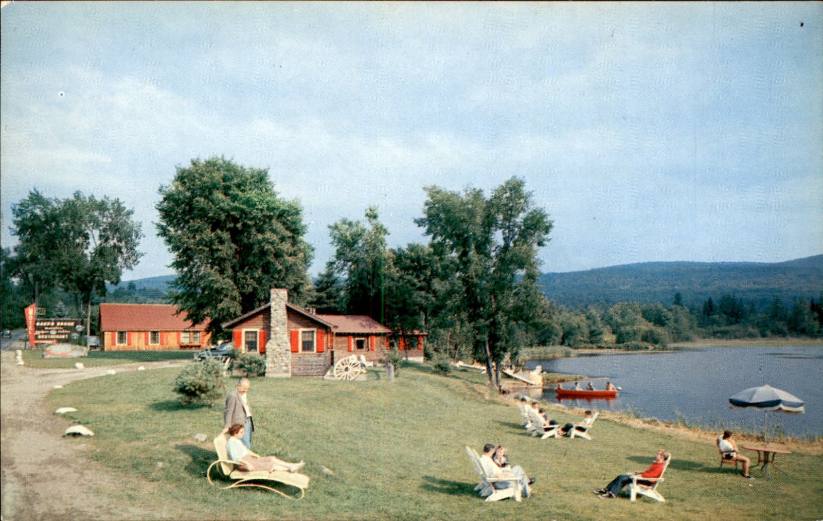 Littleton NH Motel and Restaurant c1950s-60s Vintage Postcard