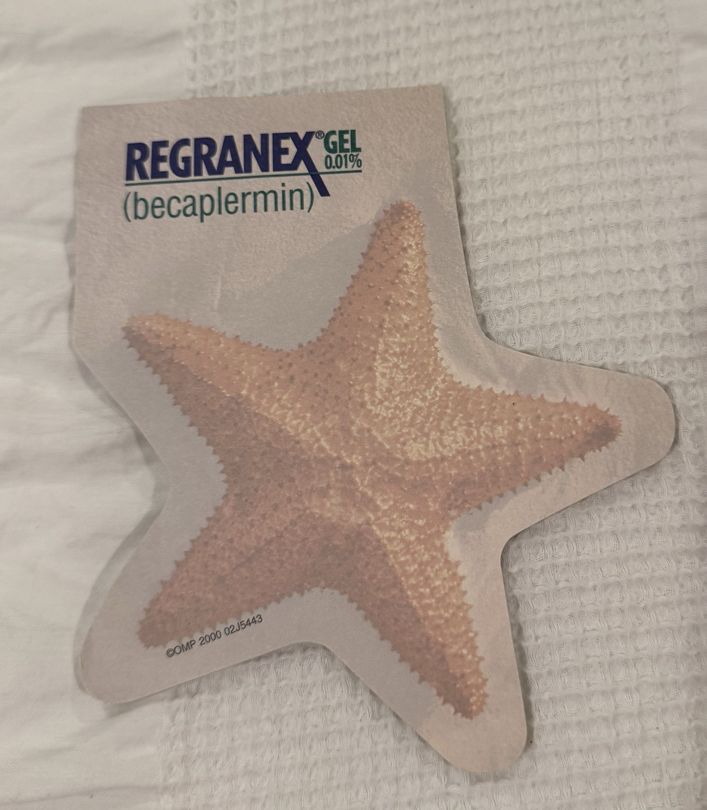 Vintage Regranex Gel 0.01% Advertising Starfish Post-it Notes Pharmaceuticals Vintage Regranex Gel 0.01% Advertising Starfish Post-it Notes Pharmaceuticals