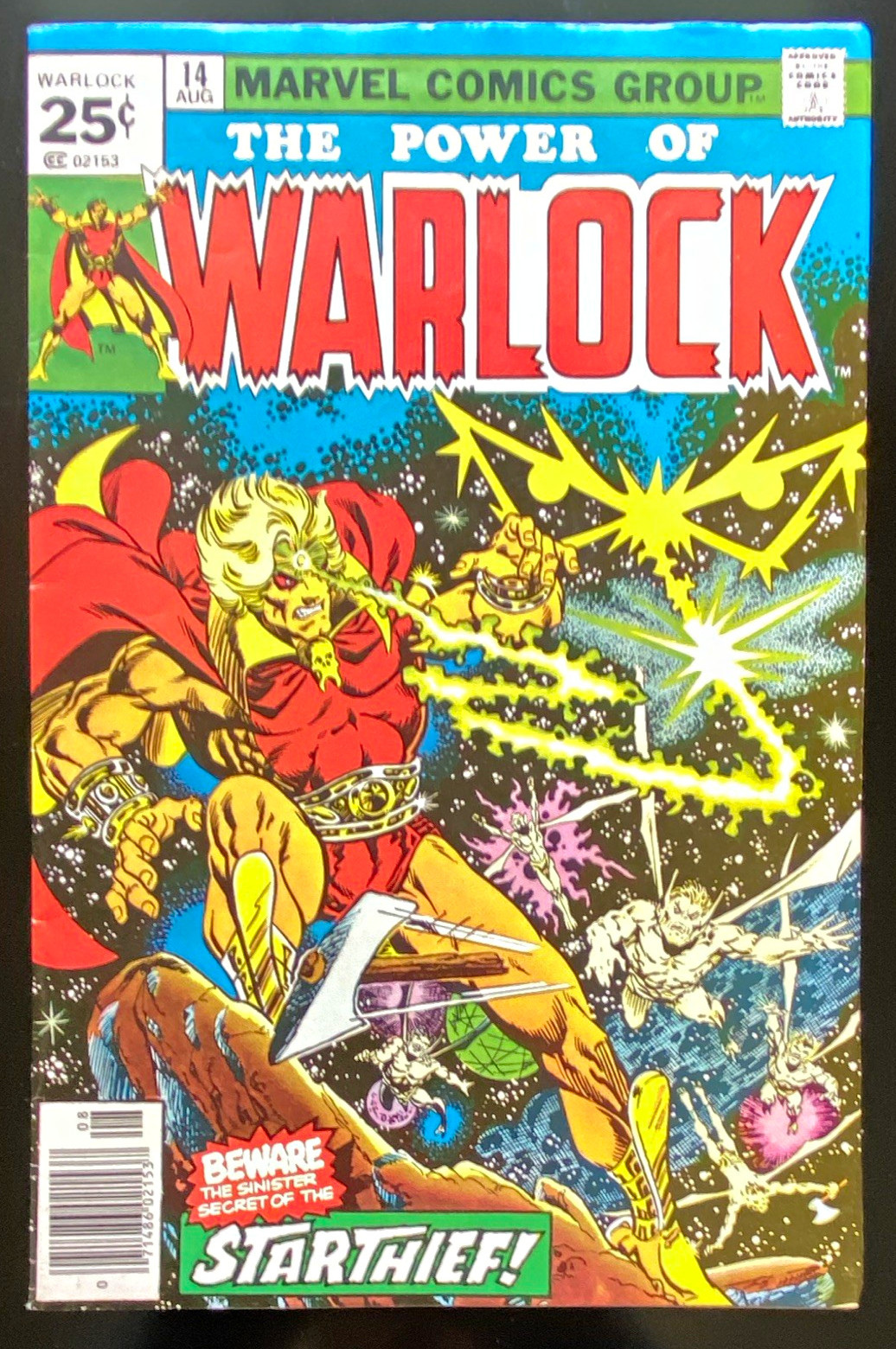 Power of Warlock 14  Jim Starlin Cover and Art  Star Thief Appearance