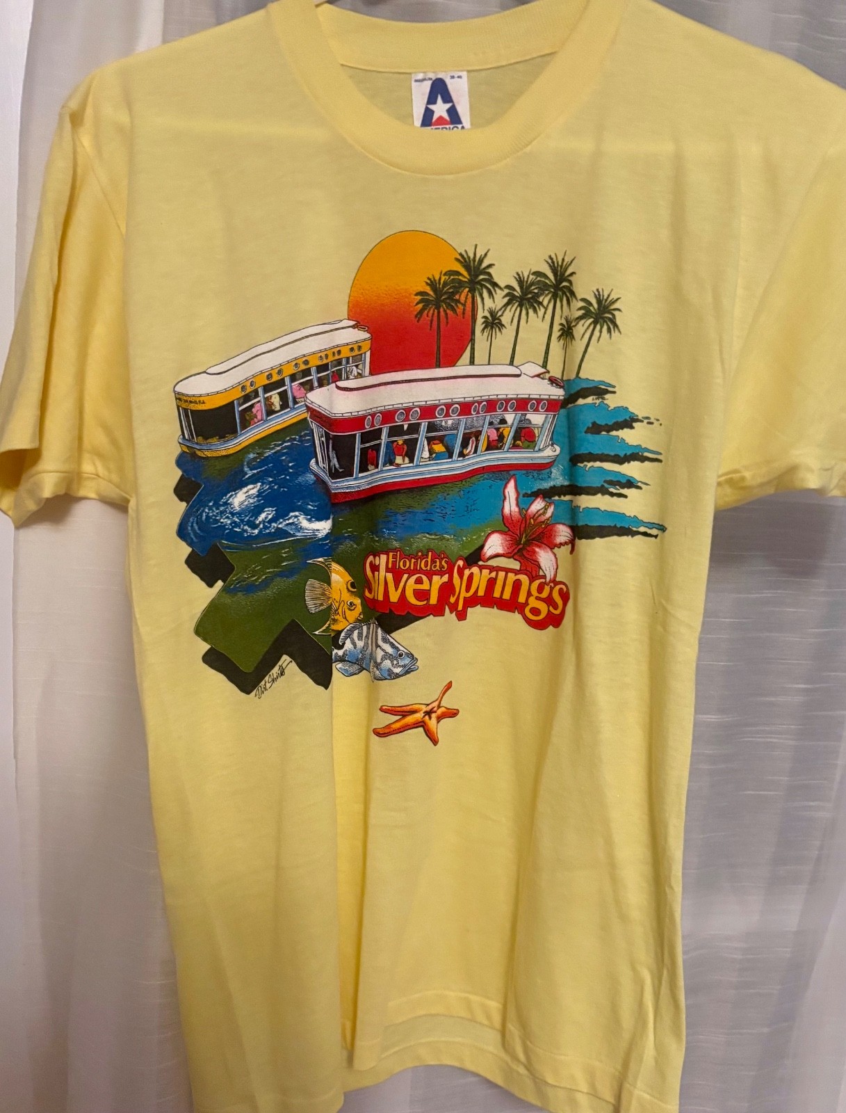 Vintage 1970s Silver Springs Florida Souvenir T-Shirt M