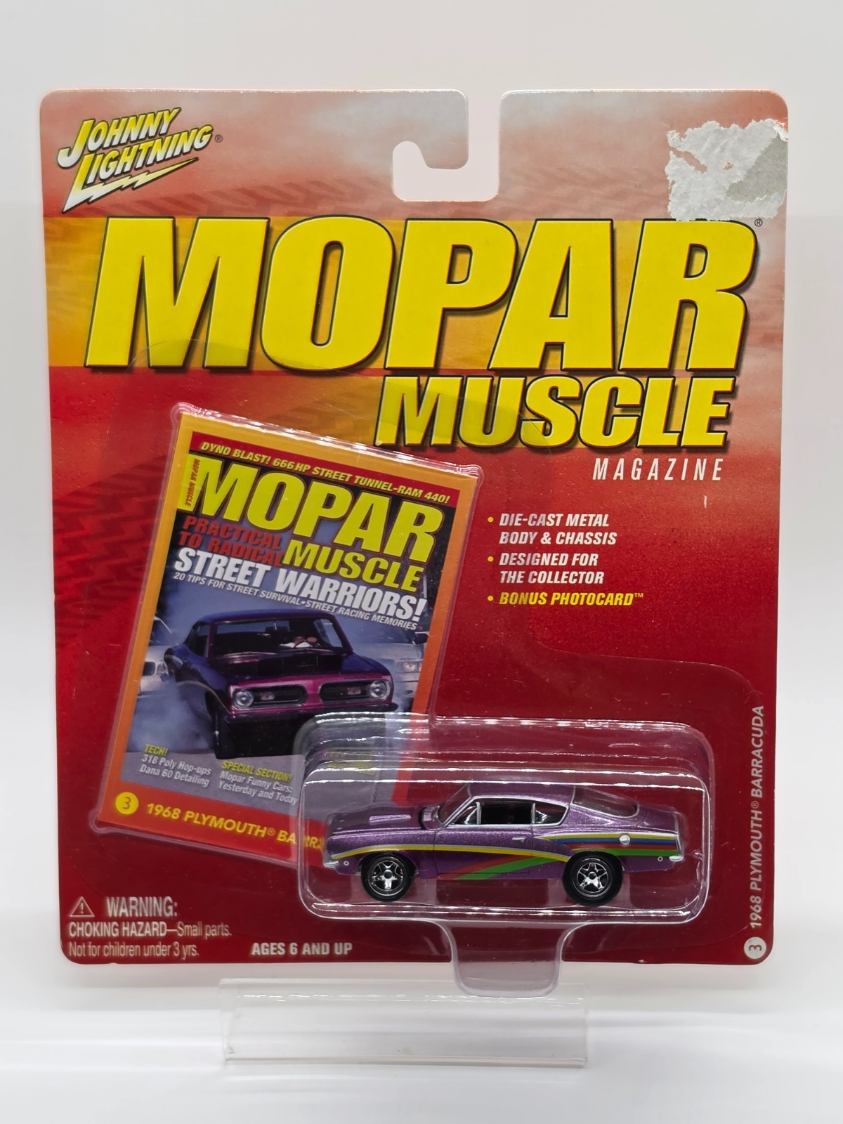 Johnny Lightning Mopar Muscle Magazine 1968 Plymouth Barracuda #3 Release 10