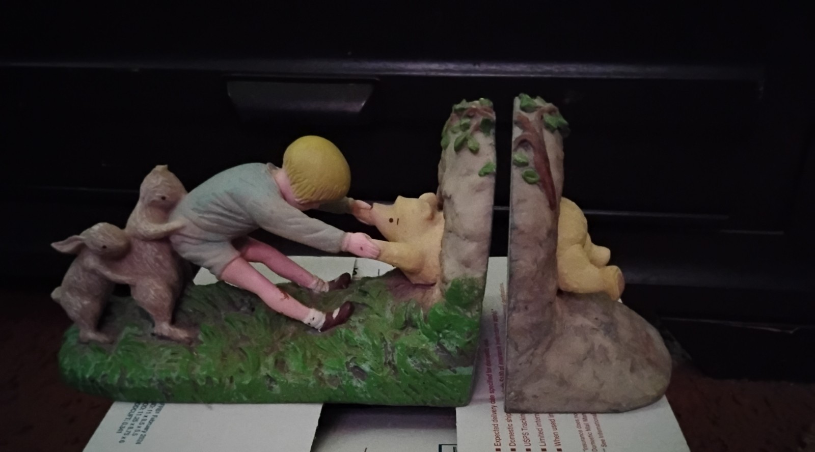 Disney Bookends Winnie the Pooh VTG Charpente Michael & Company Heavy Retro
