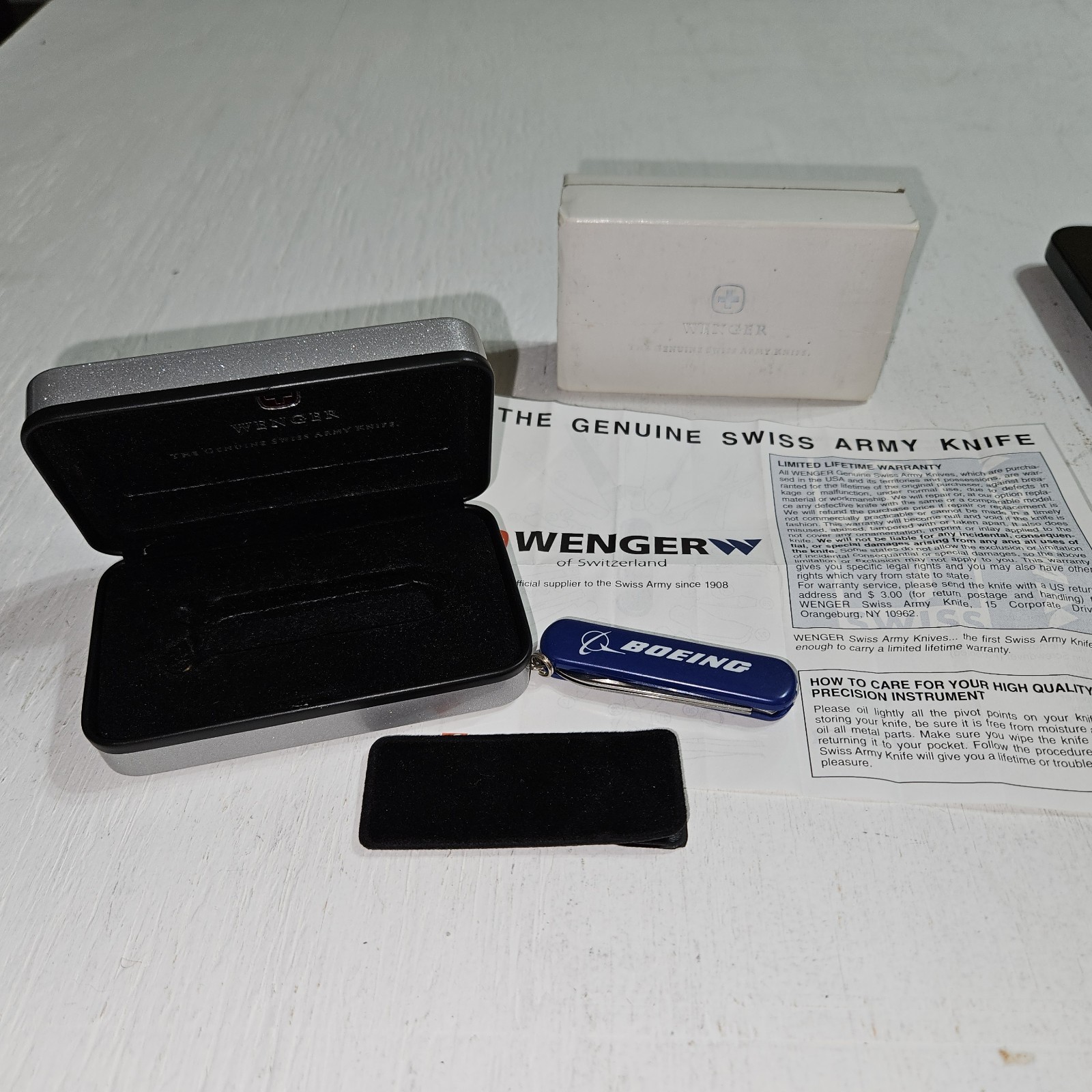 Wenger Swiss Army Knife Pocket Tool Chest Blue Boeing 65mm New Genuine