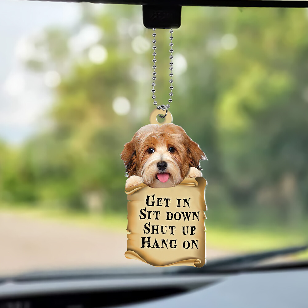 Funny Havanese Dog Get In Sit Down Shut Up Hang On Car Ornament Gift Decor Funny Havanese Dog Get In Sit Down Shut Up Hang On Car Ornament Gift Decor