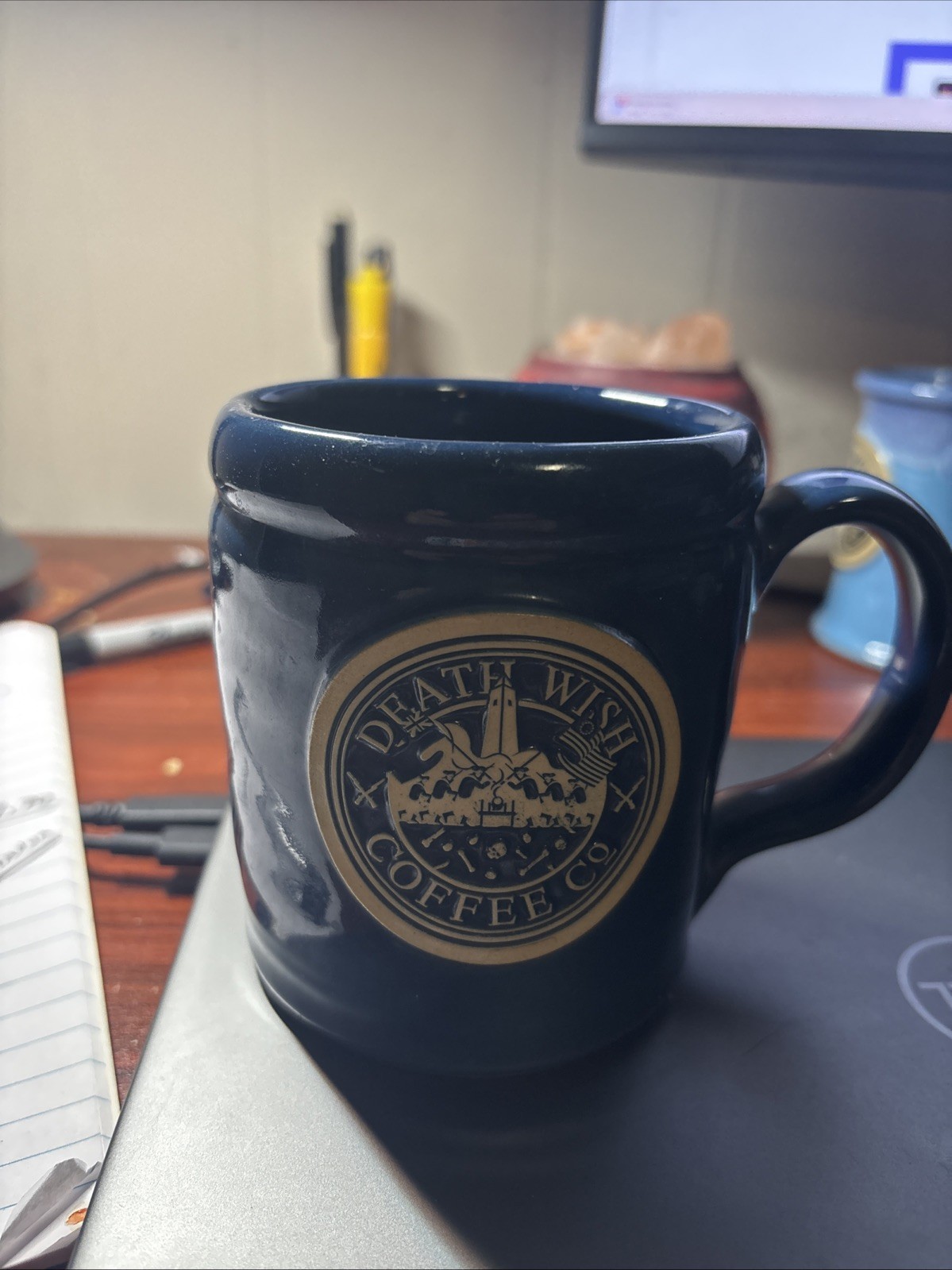 Deathwish Coffee Mug Battle of Saratoga 1800/3500 Signed & Dated by Niles Deenen