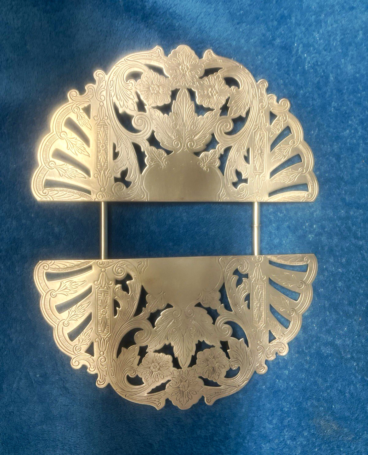 Wallace Silver Plate Folding Trivet 7333 Silverplate Hot Plate Insert