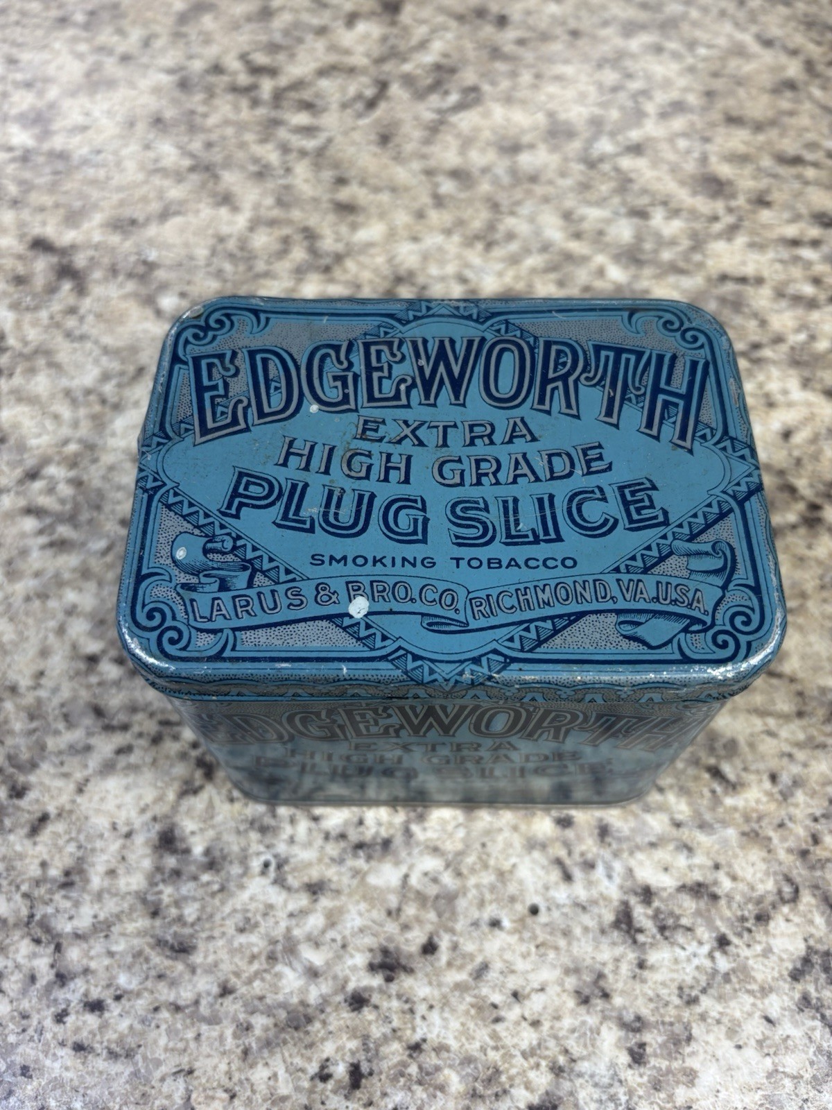 Vtg Edgeworth Extra High Grade Sliced Pipe Tobacco Tin Richmond, VA