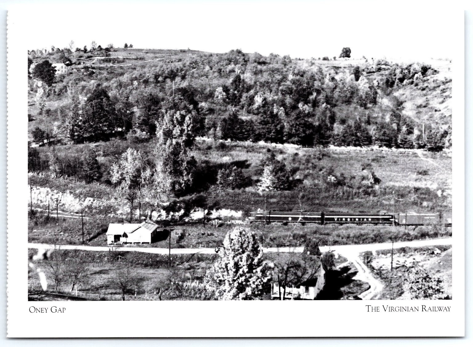 Oney Gap Virginian Railway Train Postcard by Arcadia Publishing