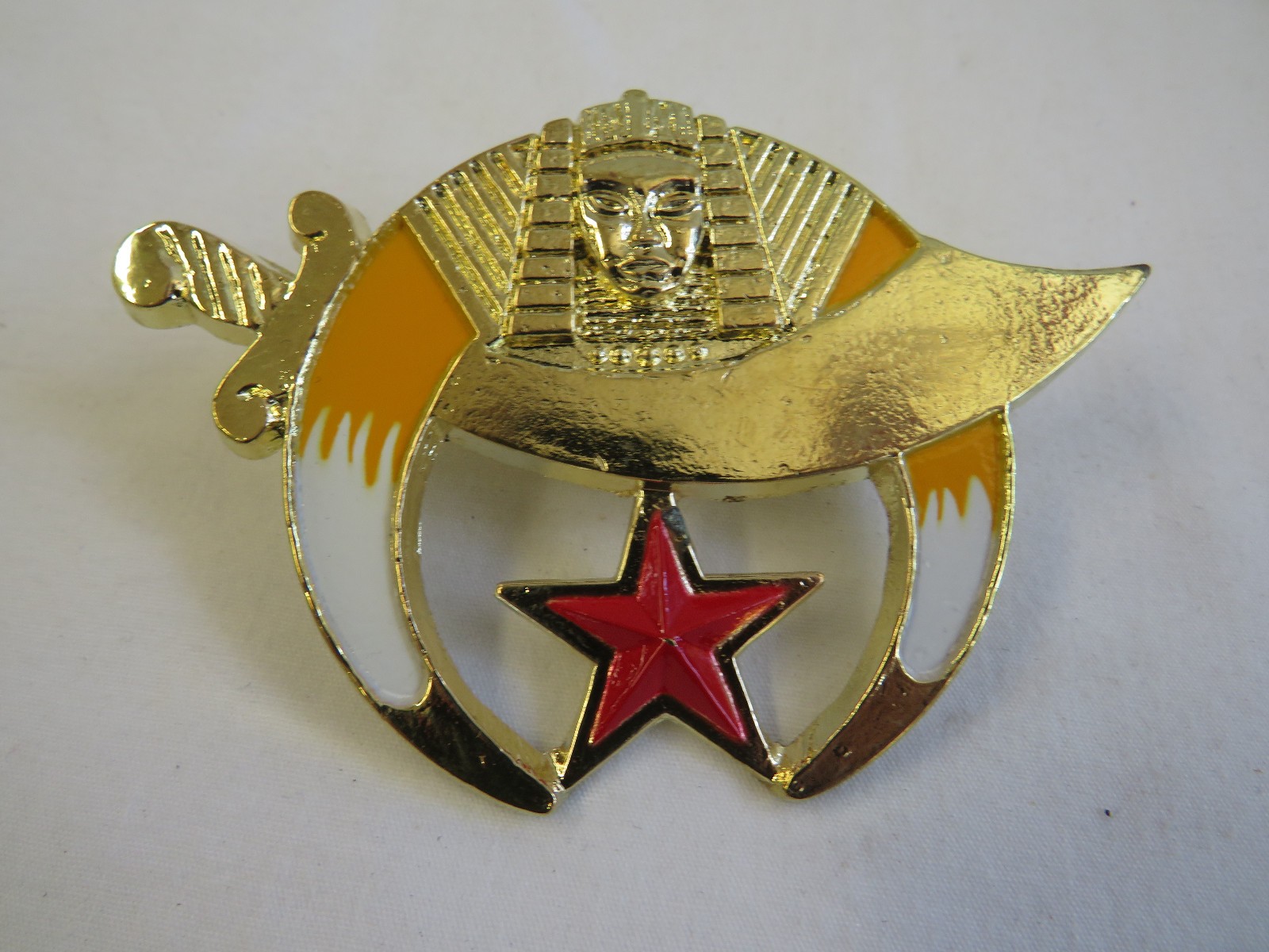 Shriners Red Star Car Emblem Car Plaque Metal