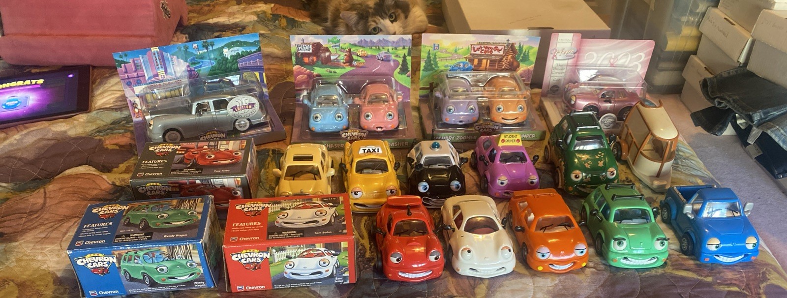 RARE Chevron Vintage Toy Cars Lot Of 18, Nice Collection Some With Original Box RARE Chevron Vintage Toy Cars Lot Of 18, Nice Collection Some With Original Box