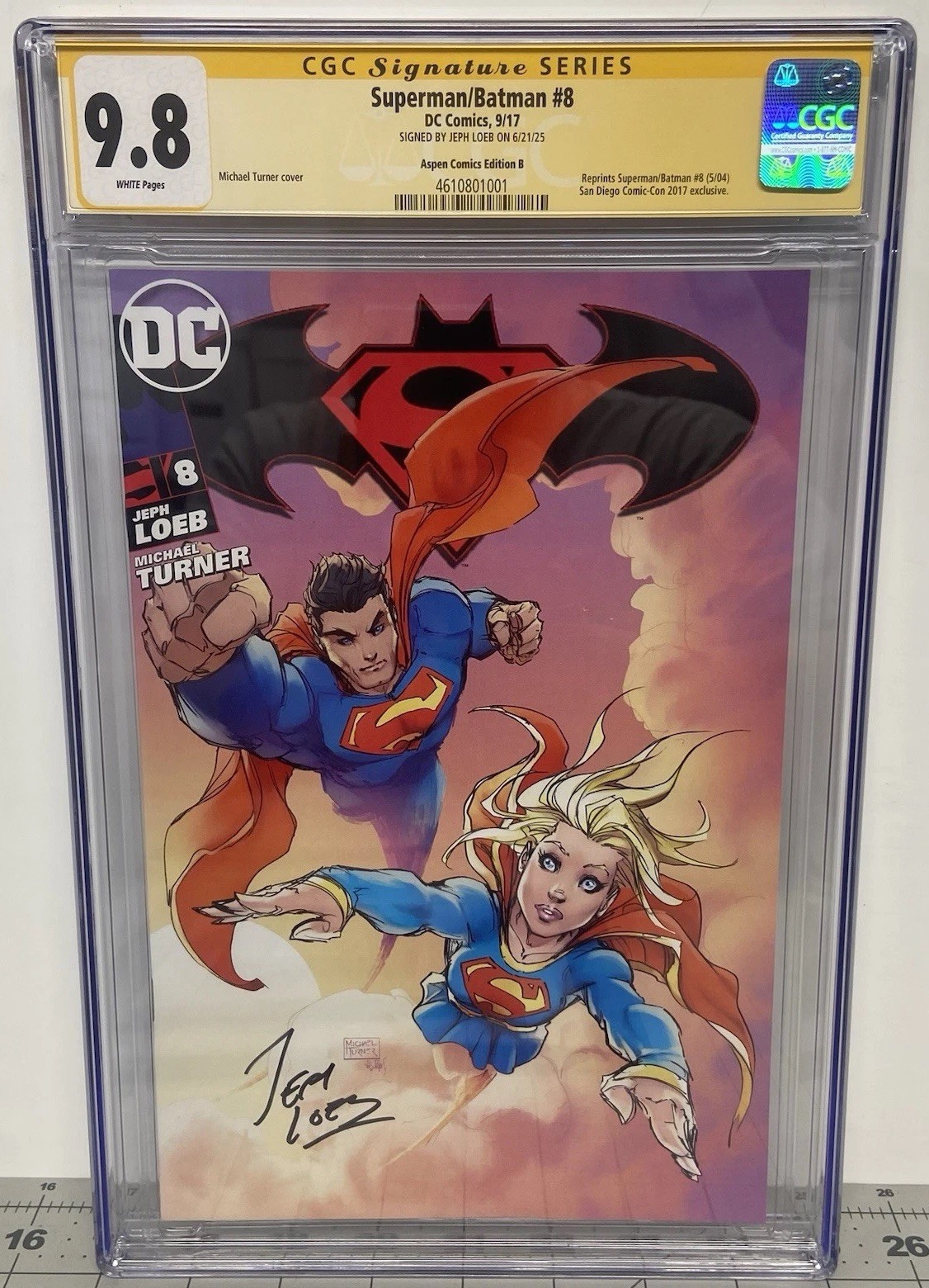 Superman Batman #8 CGC SS 9.8 New Supergirl 🔑 Jeph Loeb Sig ✍️ & Top Pop 1/3 💎 Superman Batman #8 CGC SS 9.8 New Supergirl 🔑 Jeph Loeb Sig ✍️ & Top Pop 1/3 💎