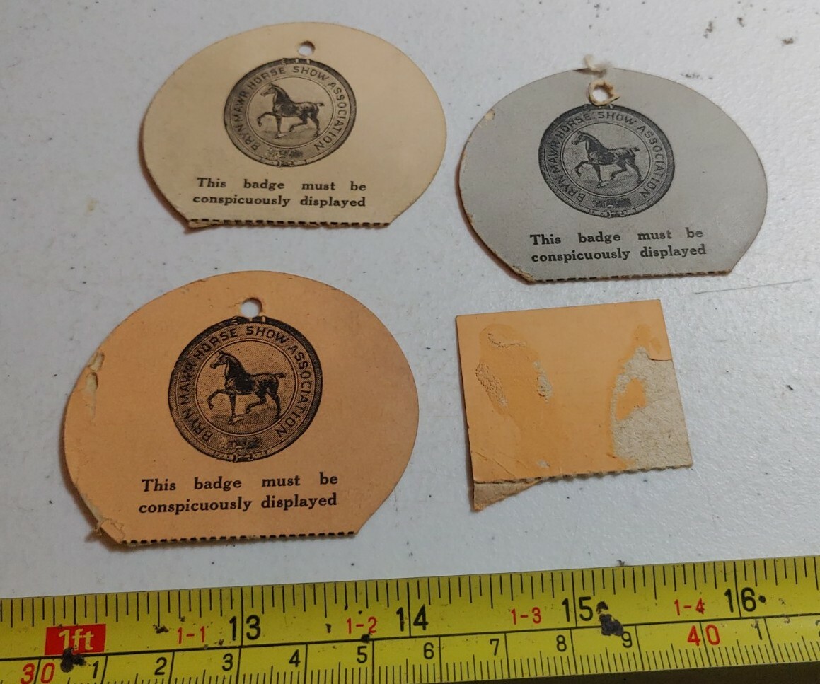 Vintage 1911-12 Bryn Mawr Horse Show Ephemera Tickets Lot